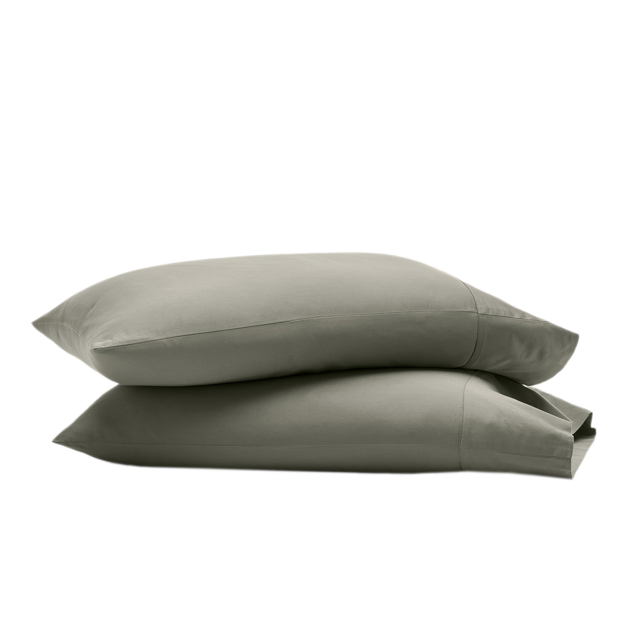 Boll & Branch Signature Hemmed Pillowcase Set - Standard, Cream - Luxury 100% Organic Cotton - Buttery Soft and Breathable - Softer with Every Wash - 2 Pillowcases Included