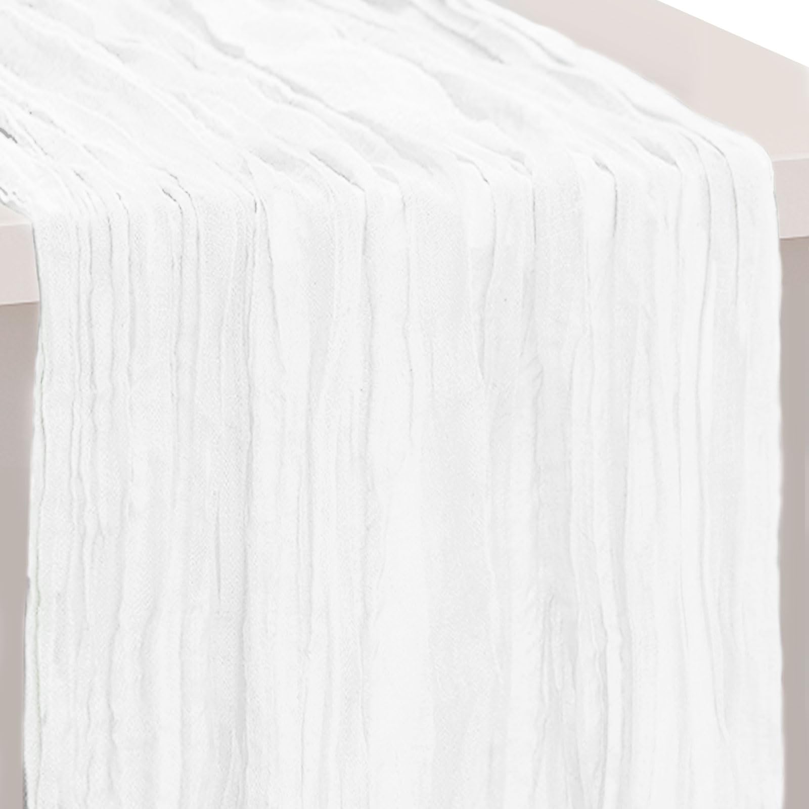 6 Pack Sage Green Cheesecloth Table Runner 35x120 Inch 10Ft Rustic Gauze Cheese Cloth Table Runner Sheer Cheesecloth Table Runners for Wedding Party Bridal Shower Decoration
