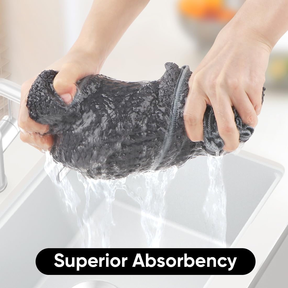 HOMEXCEL Grey Bath Towels 2 Pack, Microfiber Bathroom Towel, Super Soft Highly Absorbent Bath Towel Set, Quick Drying Towels for Sport, Yoga, SPA, Fitness