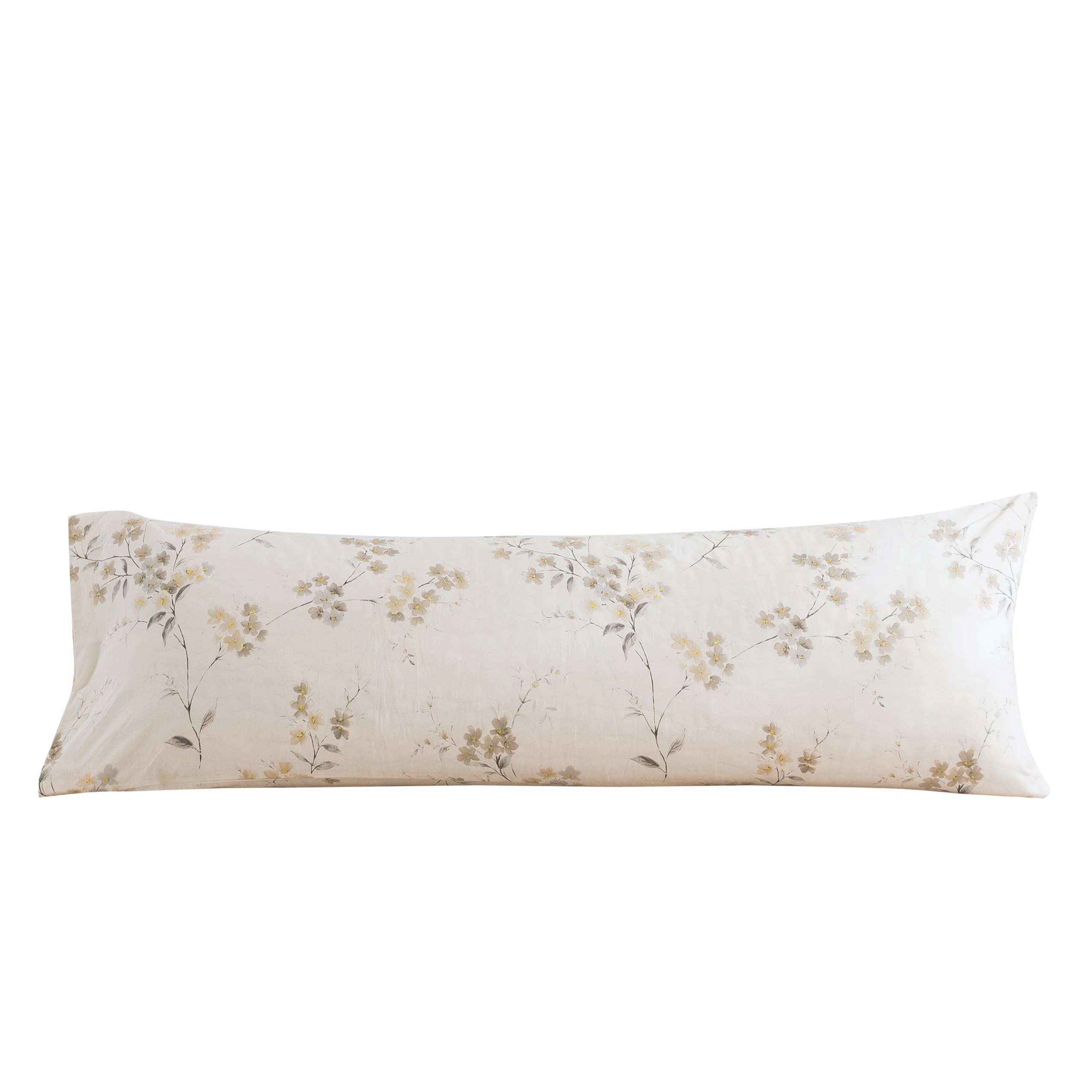 ECOCOTT 100% Cotton Pillowcases Standard Size, Floral Print Pattern Pillow Cover 4 Pack, Super Soft Envelope Closure Standard Pillow Case Set (Standard, 20"x26")