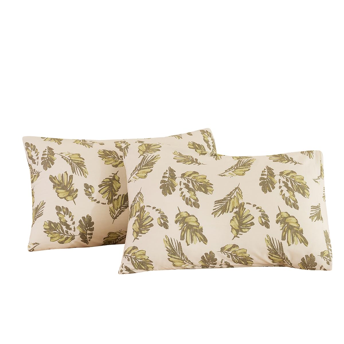 ECOCOTT 100% Cotton Pillowcases Standard Size, Floral Print Pattern Pillow Cover 4 Pack, Super Soft Envelope Closure Standard Pillow Case Set (Standard, 20"x26")