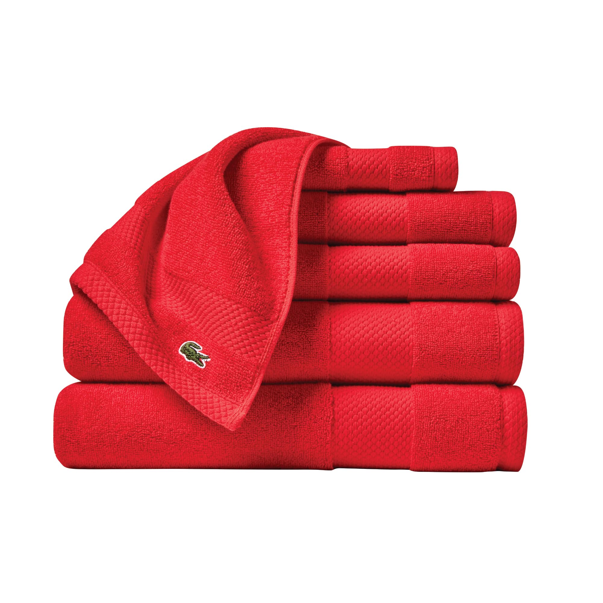 Lacoste Heritage 100% Supima Cotton Bath Towel, Aloe, 30" x 54" – Highly Absorbent & Quick Drying, Premium Super Soft Bath Towel, Bathroom Essential, Gift for All Occasions, Machine Washable