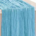 6 Pack Sage Green Cheesecloth Table Runner 35x120 Inch 10Ft Rustic Gauze Cheese Cloth Table Runner Sheer Cheesecloth Table Runners for Wedding Party Bridal Shower Decoration