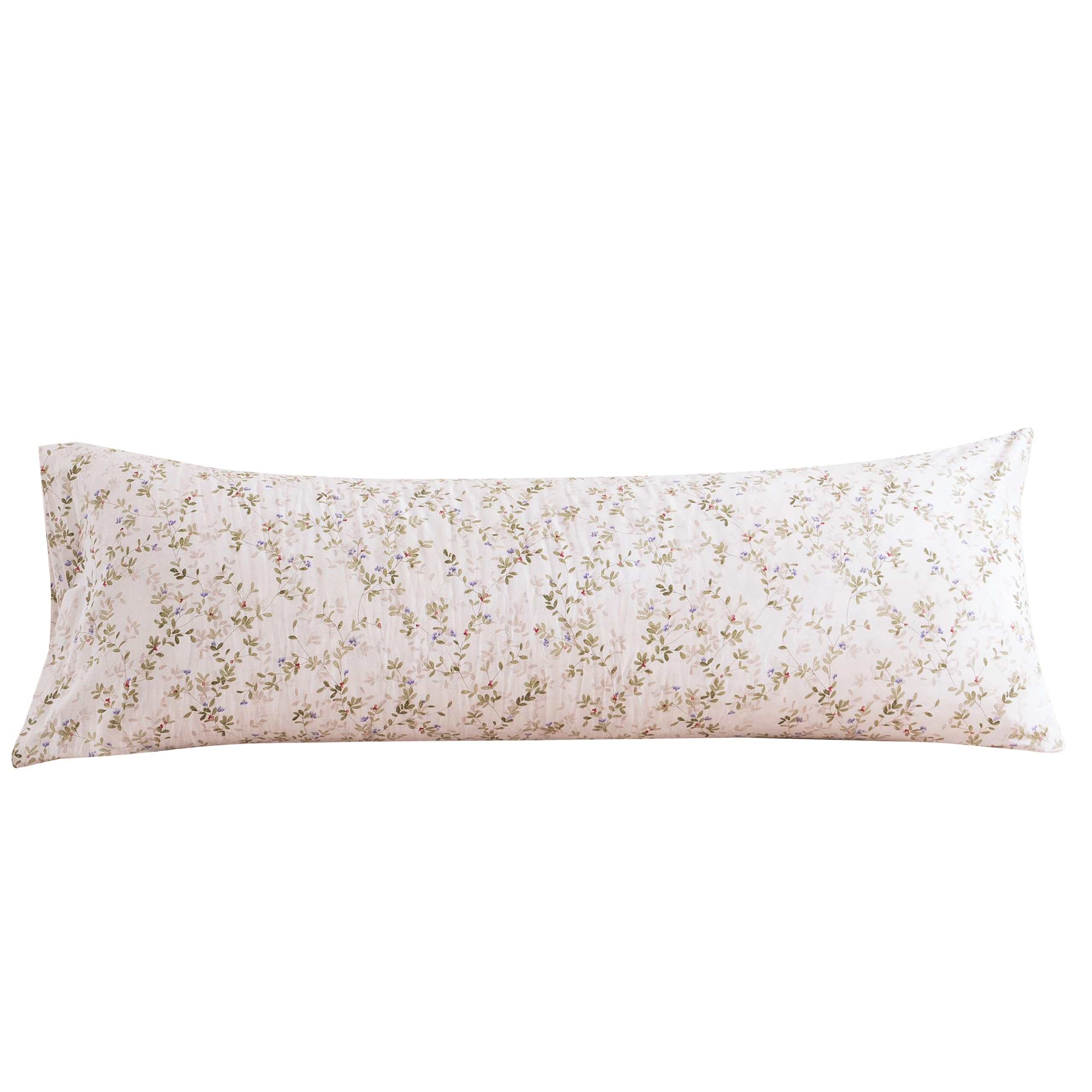 ECOCOTT 100% Cotton Pillowcases Standard Size, Floral Print Pattern Pillow Cover 4 Pack, Super Soft Envelope Closure Standard Pillow Case Set (Standard, 20"x26")