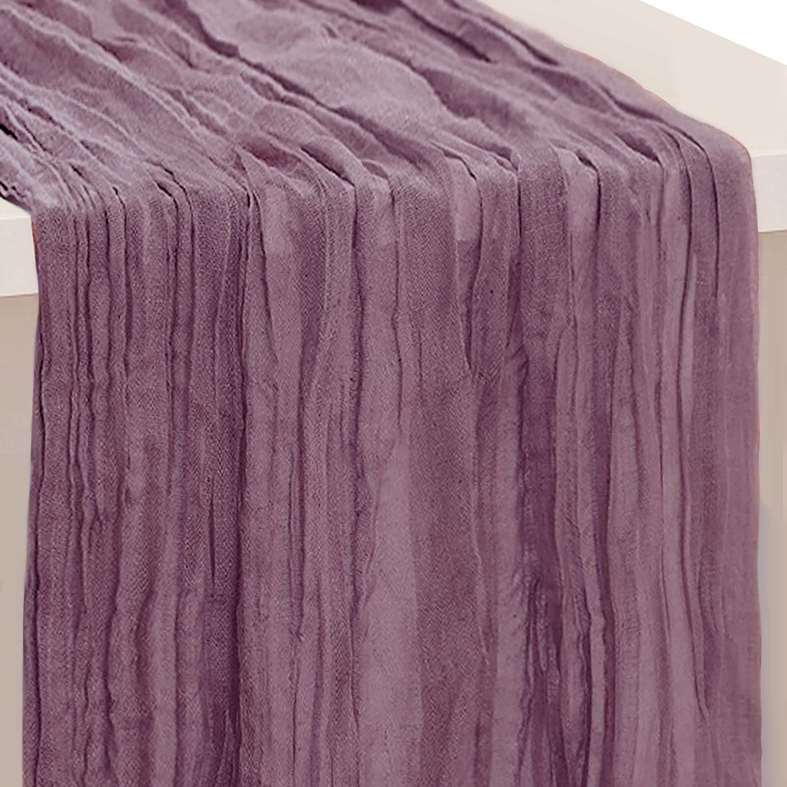6 Pack Sage Green Cheesecloth Table Runner 35x120 Inch 10Ft Rustic Gauze Cheese Cloth Table Runner Sheer Cheesecloth Table Runners for Wedding Party Bridal Shower Decoration