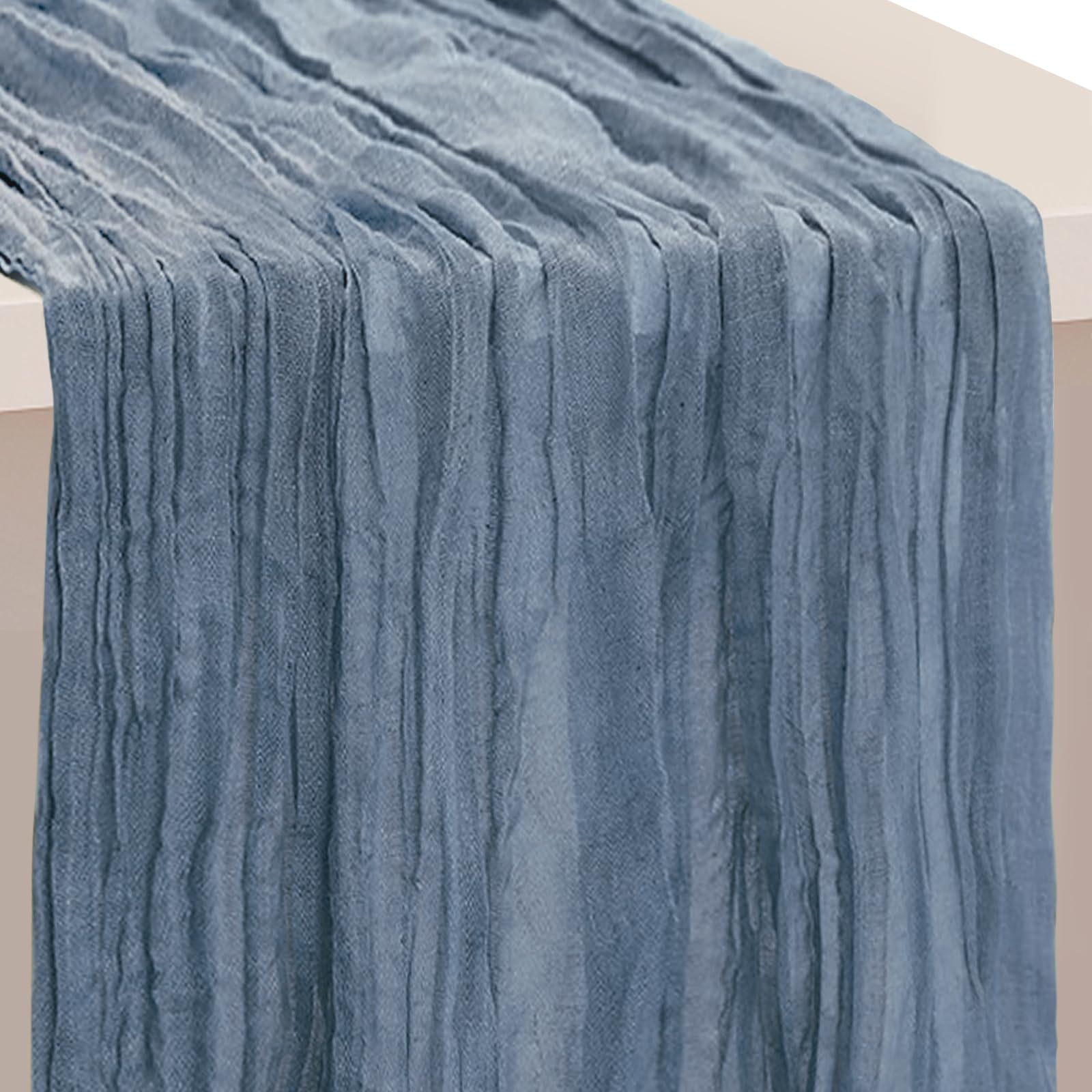 6 Pack Sage Green Cheesecloth Table Runner 35x120 Inch 10Ft Rustic Gauze Cheese Cloth Table Runner Sheer Cheesecloth Table Runners for Wedding Party Bridal Shower Decoration