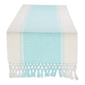 Stripe Woven Table Runner, 13x72-inch, French Blue