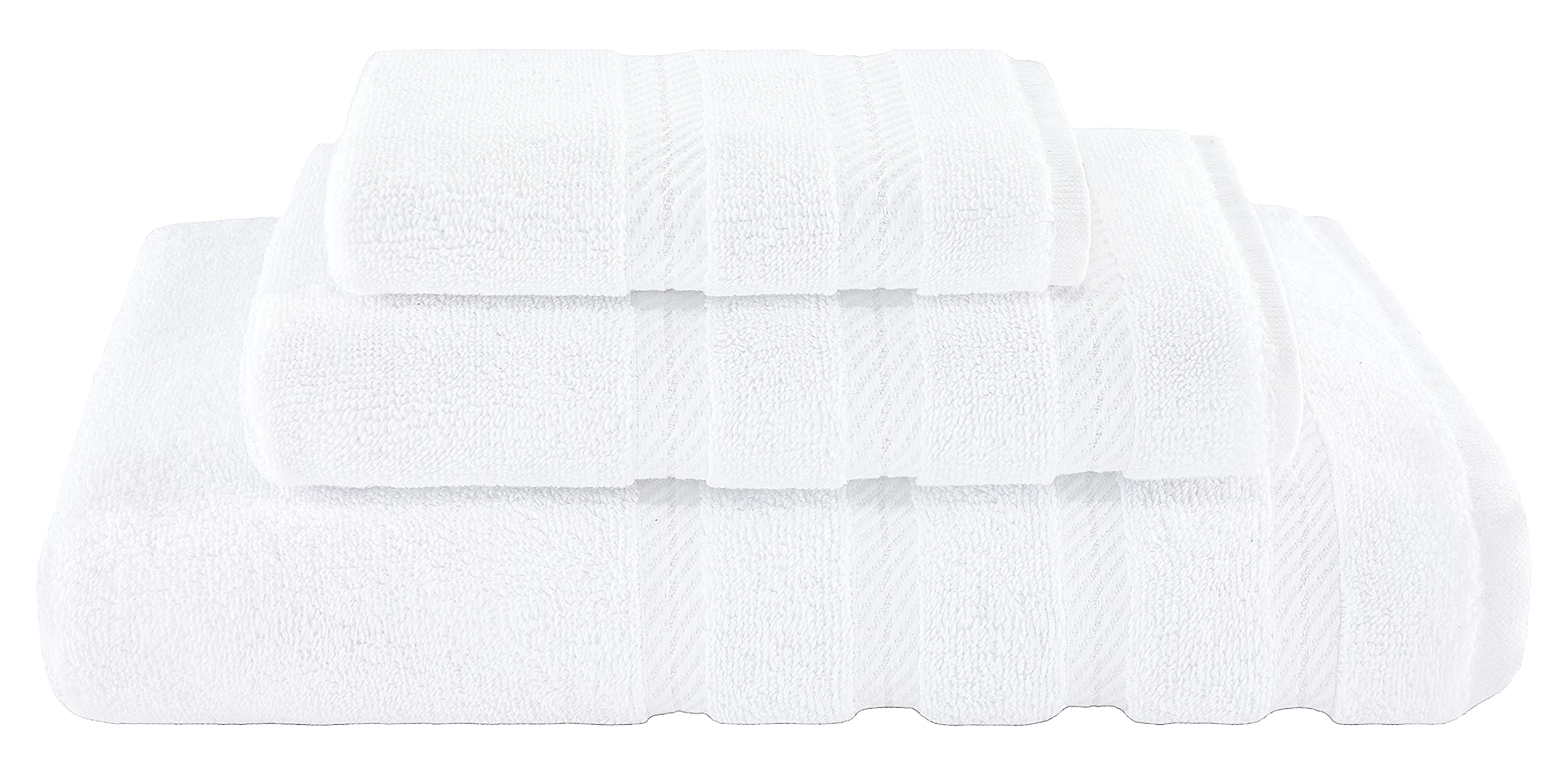 American Soft Linen Luxury 6 Piece Towel Set, 2 Bath Towels 2 Hand Towel 2 Washcloths, 600 GSM 100% Cotton Turkish Towels for Bathroom, Silver Grey Towel Sets