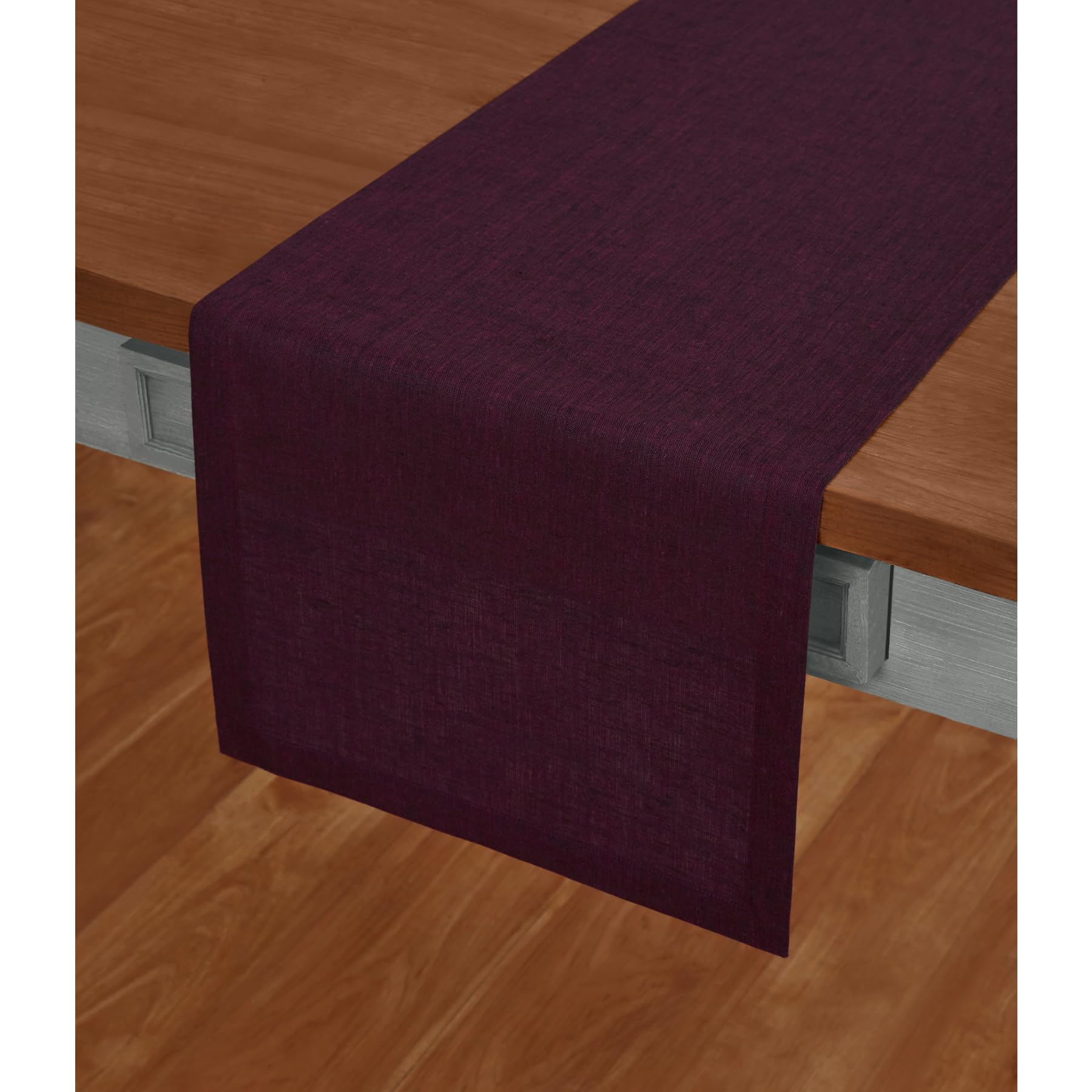 Solino Home Linen Table Runner 72 Inches Long - Athena, 100% Pure Linen Light Natural Table Runner 14 x 72 Inch for Dining, Spring, Summer