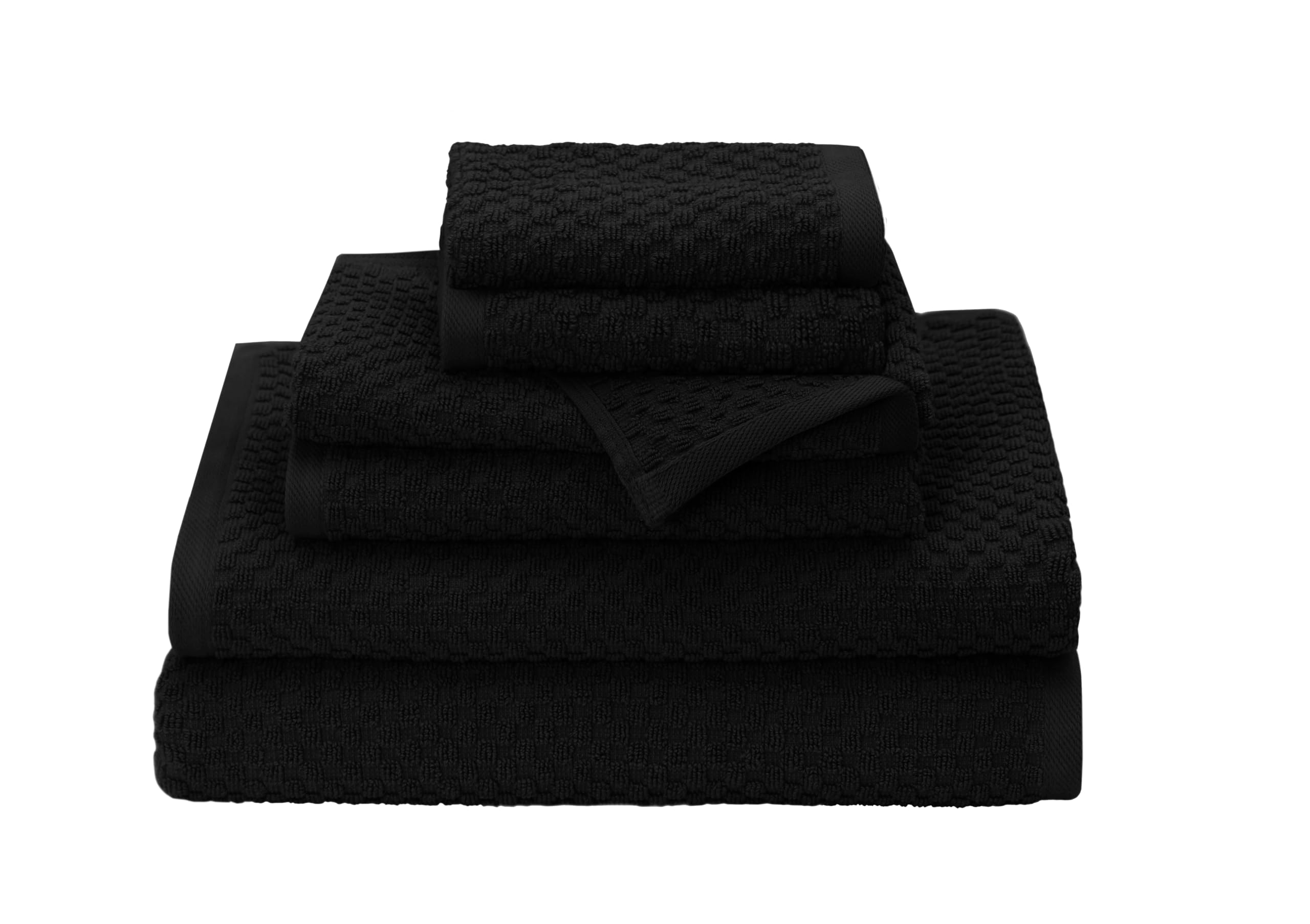 Set of 4 Linen Waffle Weave Bath Towels, 100% Ringspun Cotton 30"×56" Quick Dry Towels
