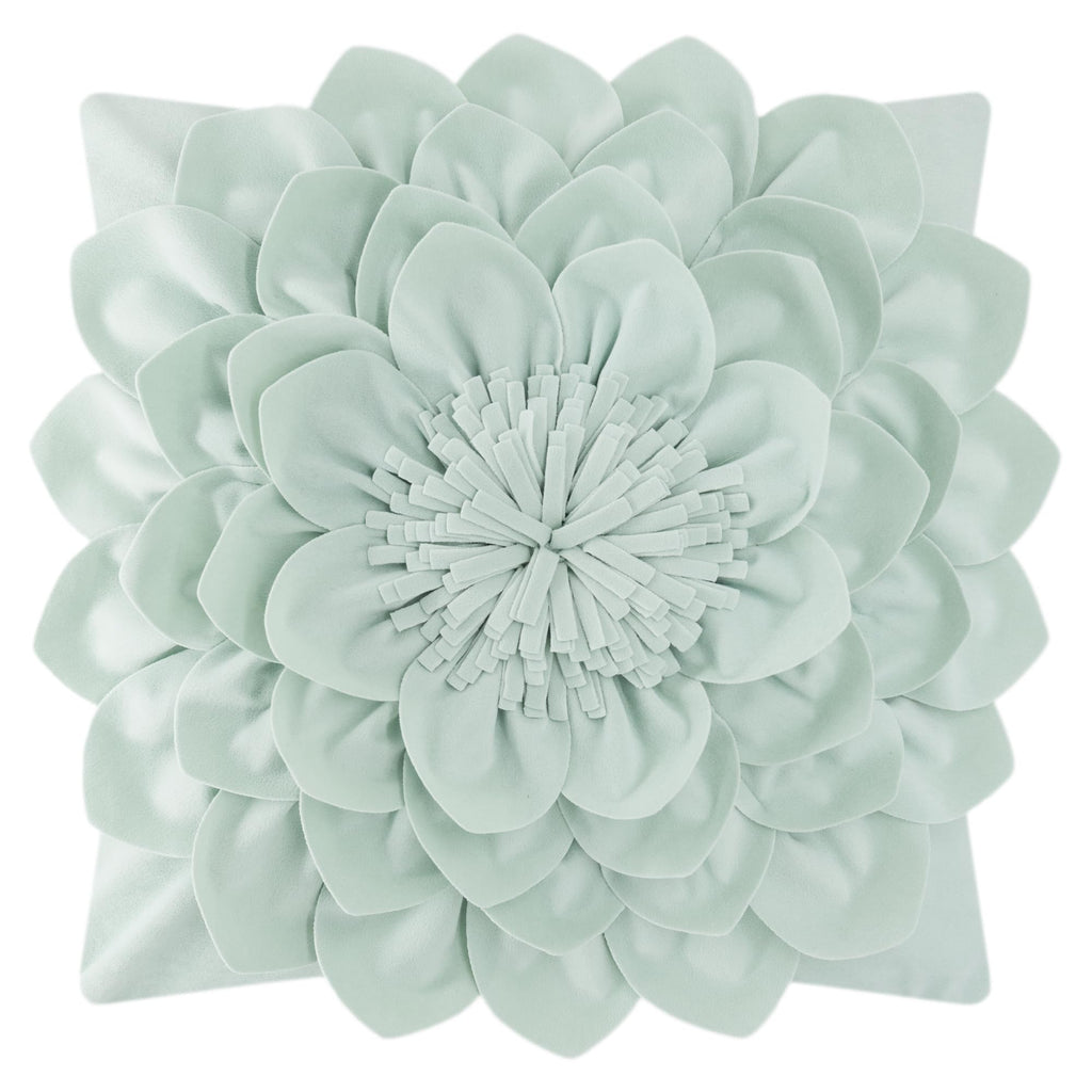OiseauVoler Decorative 3D Flower Throw Pillow Covers Soft Velvet Handmade Pillowcases Cushion Covers for Couch Bed Living Room Home Decor 18x18 Inch Yellow