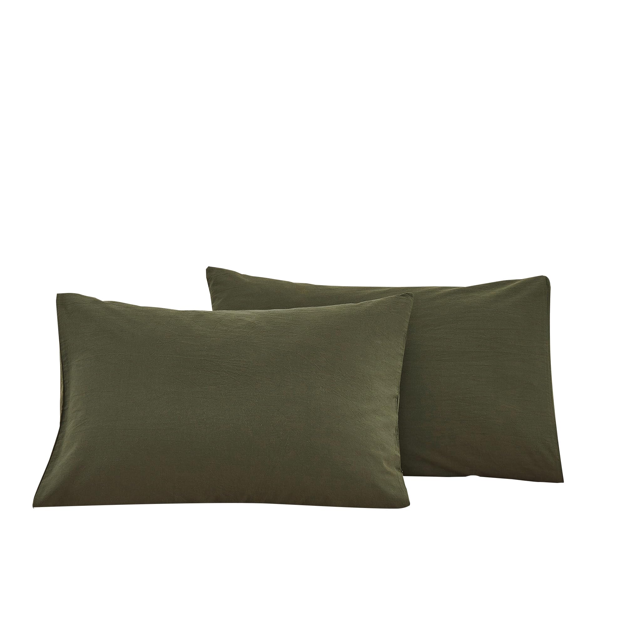 ECOCOTT 100% Cotton Pillowcases Standard Size, Floral Print Pattern Pillow Cover 4 Pack, Super Soft Envelope Closure Standard Pillow Case Set (Standard, 20"x26")