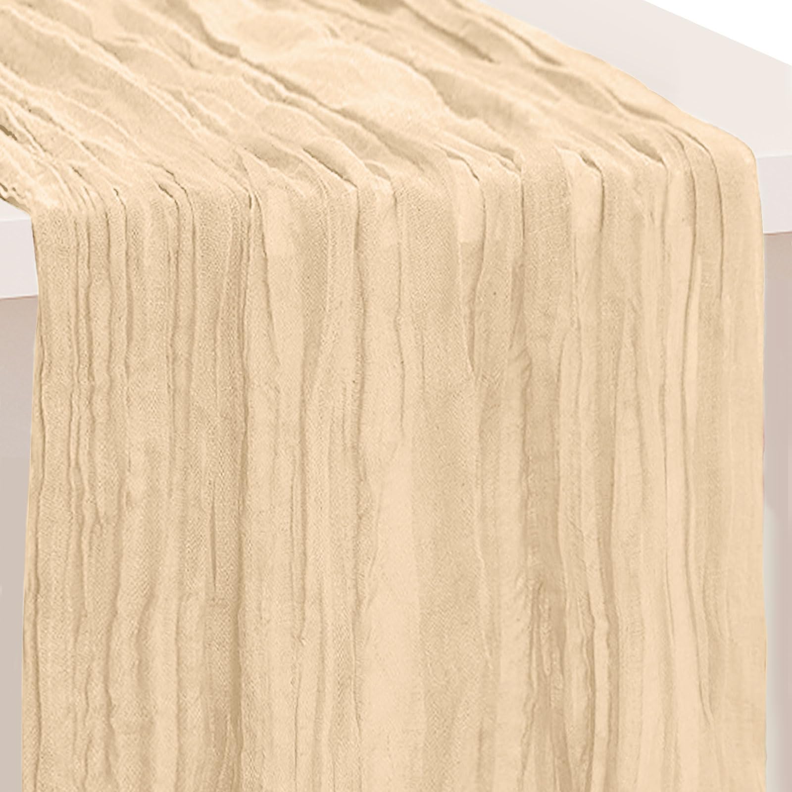 6 Pack Sage Green Cheesecloth Table Runner 35x120 Inch 10Ft Rustic Gauze Cheese Cloth Table Runner Sheer Cheesecloth Table Runners for Wedding Party Bridal Shower Decoration