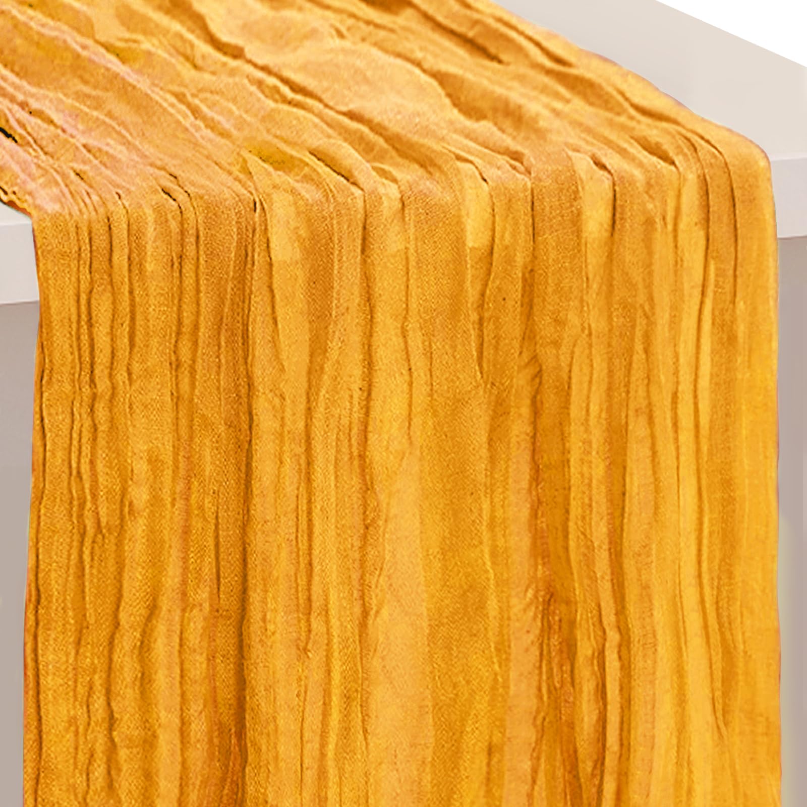 6 Pack Sage Green Cheesecloth Table Runner 35x120 Inch 10Ft Rustic Gauze Cheese Cloth Table Runner Sheer Cheesecloth Table Runners for Wedding Party Bridal Shower Decoration