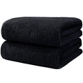 HOMEXCEL Grey Bath Towels 2 Pack, Microfiber Bathroom Towel, Super Soft Highly Absorbent Bath Towel Set, Quick Drying Towels for Sport, Yoga, SPA, Fitness