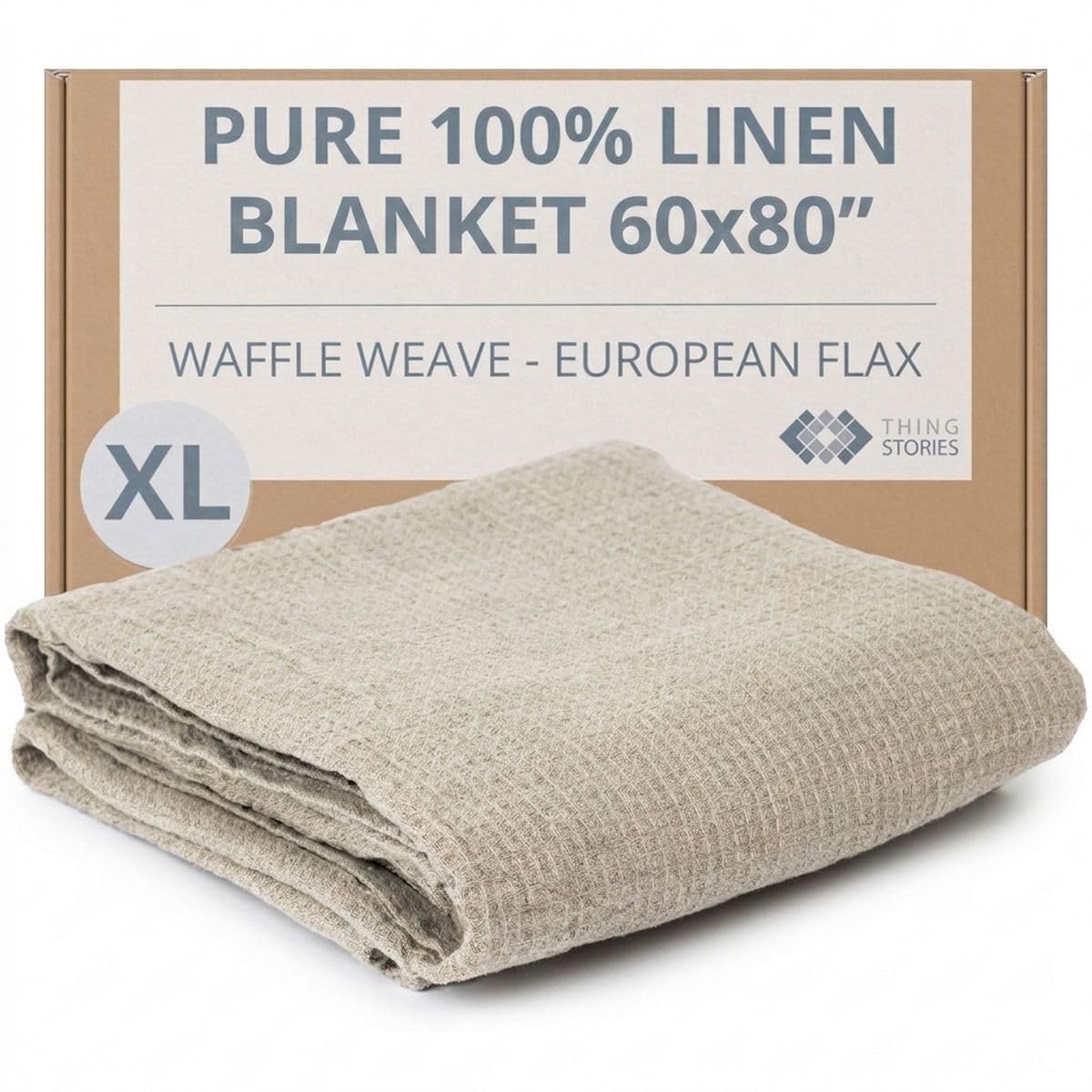 100% Linen Bath Sheet 35x70-inch - Waffle Weave Linen Bath Towel Oversized - Lightweight Absorbent Thin Waffle Bath Sheets Towels for Adults - Quick-Drying XL Travel Towel Extra Large