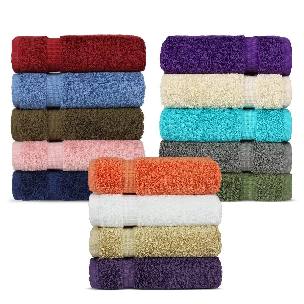 Chakir Turkish Linens 4 Piece Extra Large Bath Towels, 100% Cotton Luxury Turkish Towels for Bathroom, Soft Absorbent Bath Towels, 30 x 60 Inches, Wedgewood