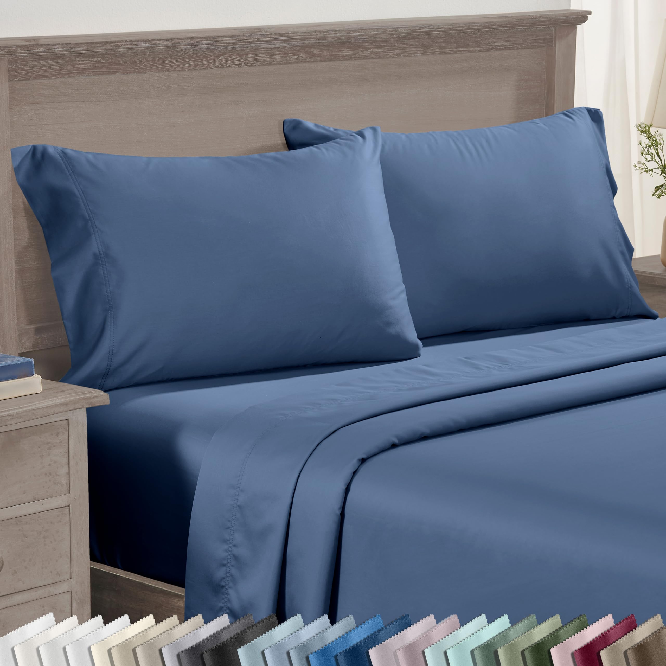 Set of 2 King Size White 600 Thread Count 100% Cotton Pillowcases