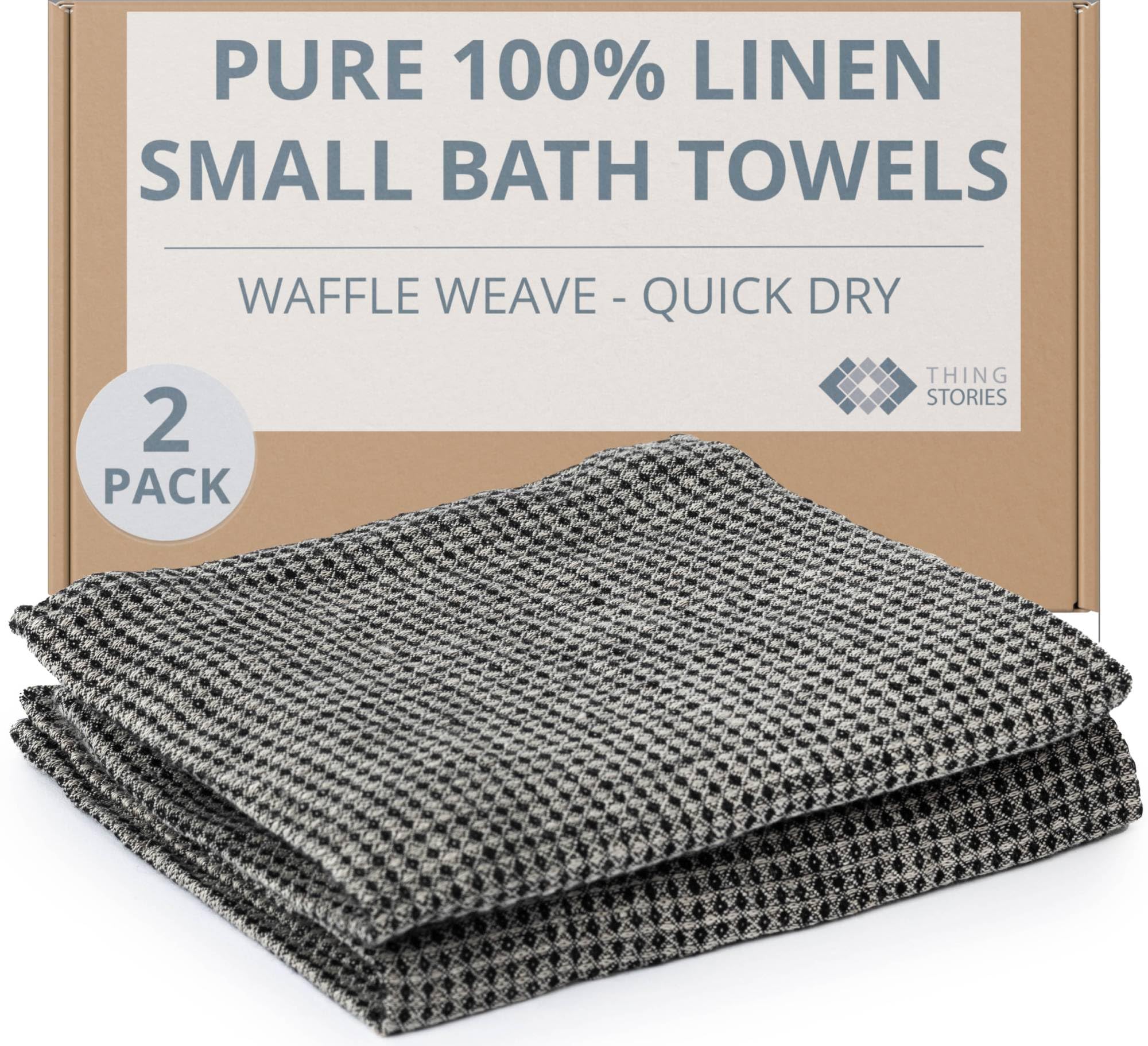 100% Linen Bath Sheet 35x70-inch - Waffle Weave Linen Bath Towel Oversized - Lightweight Absorbent Thin Waffle Bath Sheets Towels for Adults - Quick-Drying XL Travel Towel Extra Large