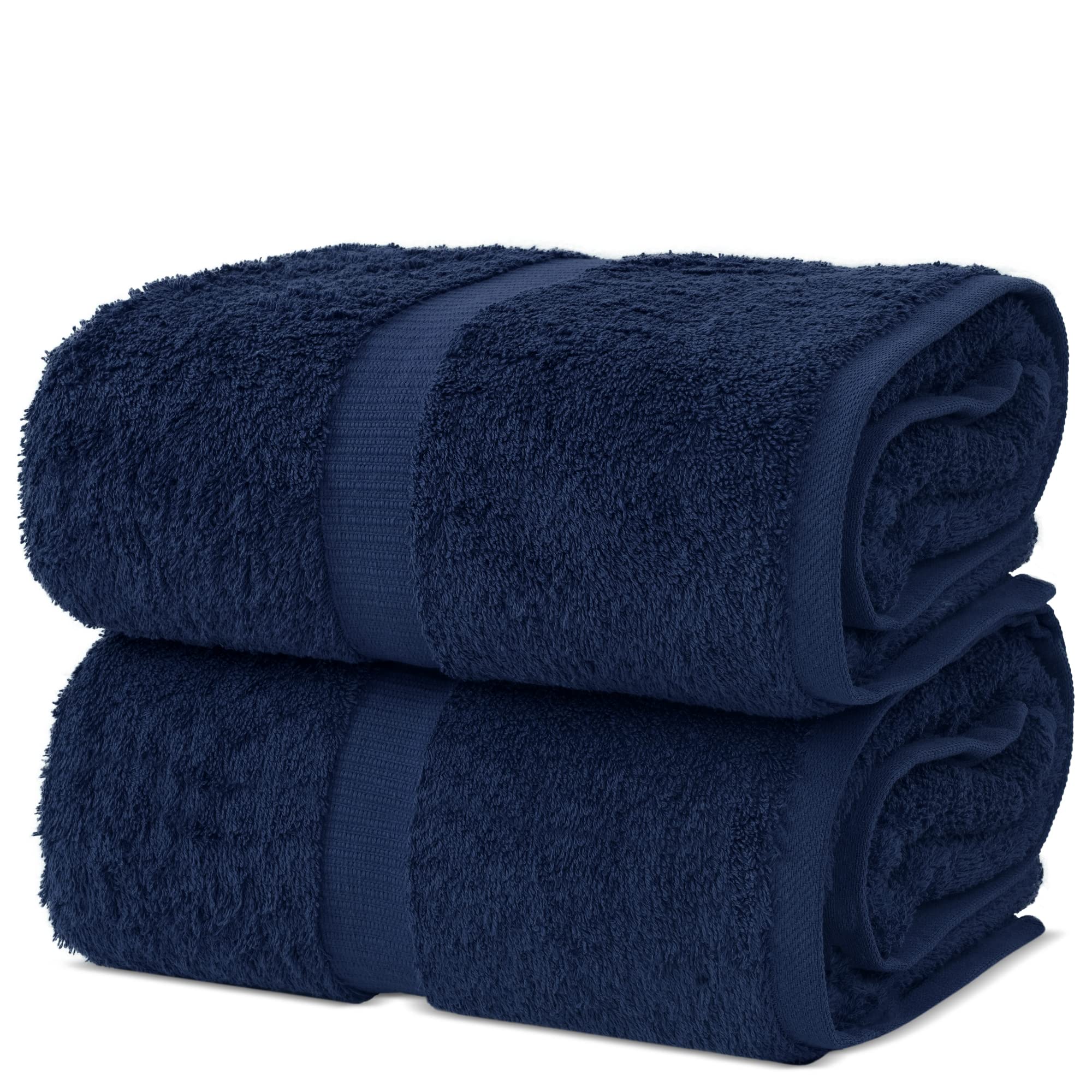 Chakir Turkish Linens 4 Piece Extra Large Bath Towels, 100% Cotton Luxury Turkish Towels for Bathroom, Soft Absorbent Bath Towels, 30 x 60 Inches, Wedgewood