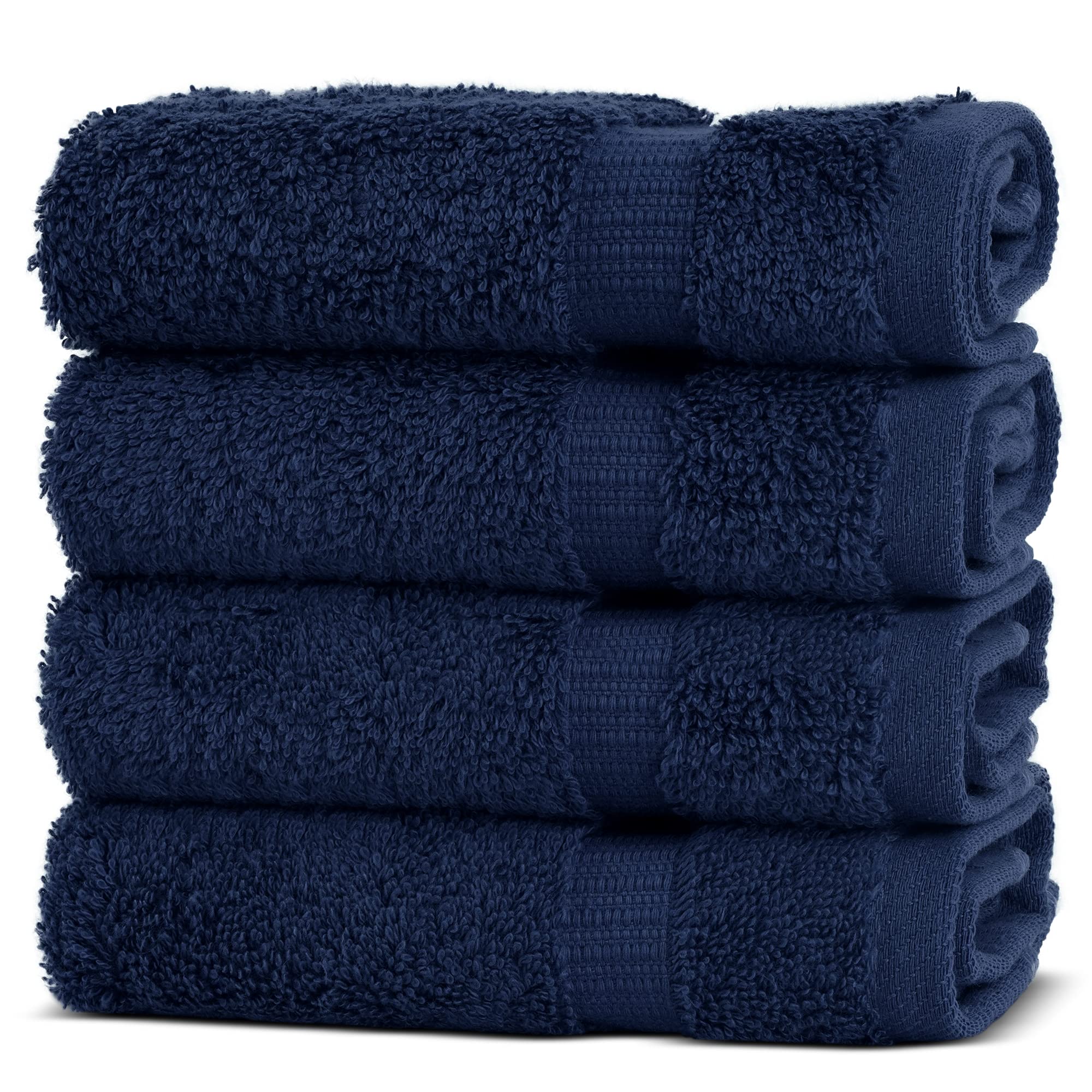Chakir Turkish Linens 4 Piece Extra Large Bath Towels, 100% Cotton Luxury Turkish Towels for Bathroom, Soft Absorbent Bath Towels, 30 x 60 Inches, Wedgewood