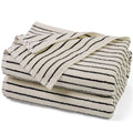 Jacquotha Bath Towels 2 Pack, Lighter & Quick Dry Towels Large 27.5 x 55 inches, Luxury Terry Cotton Towels for Bathroom Beach Swim, Forest Green & White Striped