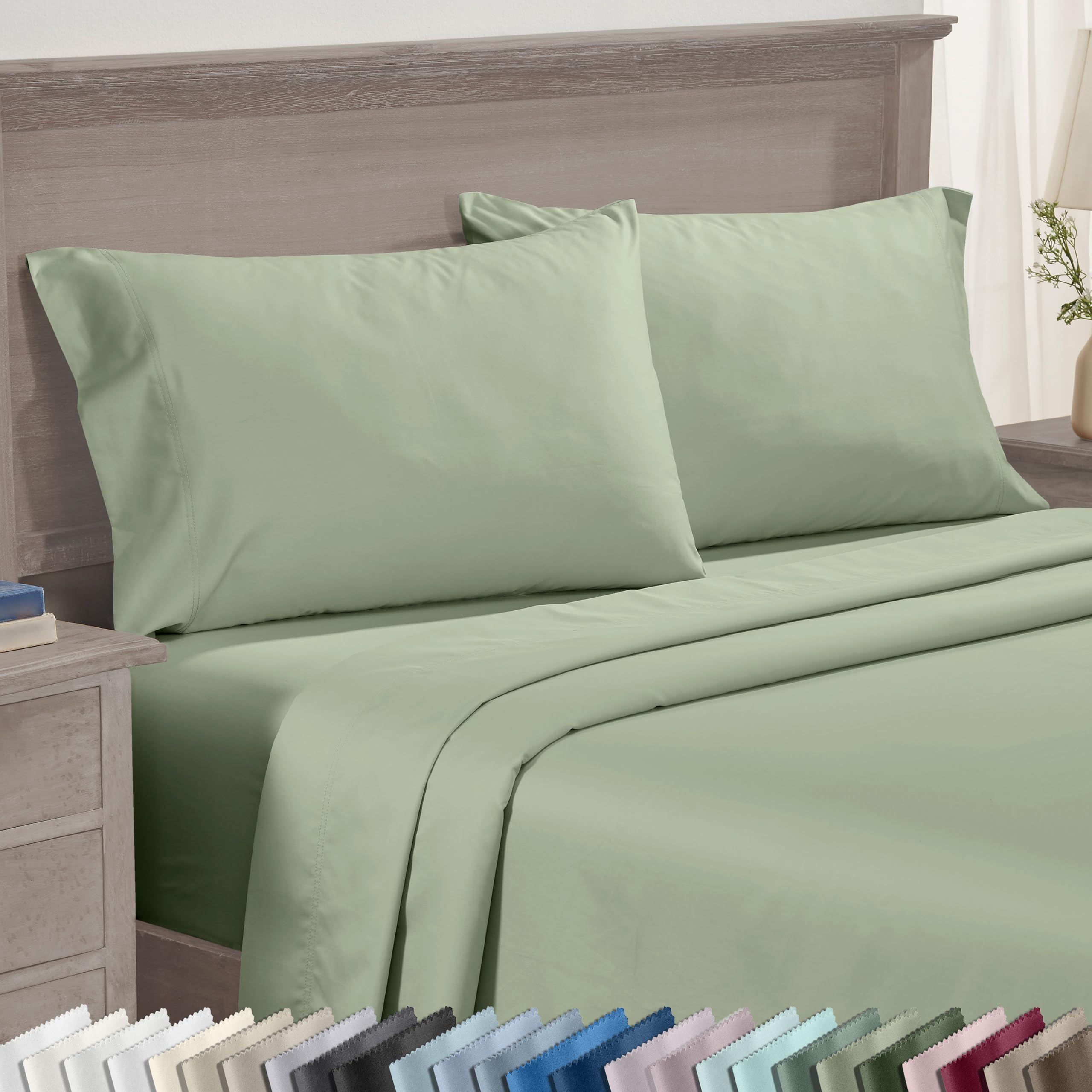Set of 2 King Size White 600 Thread Count 100% Cotton Pillowcases