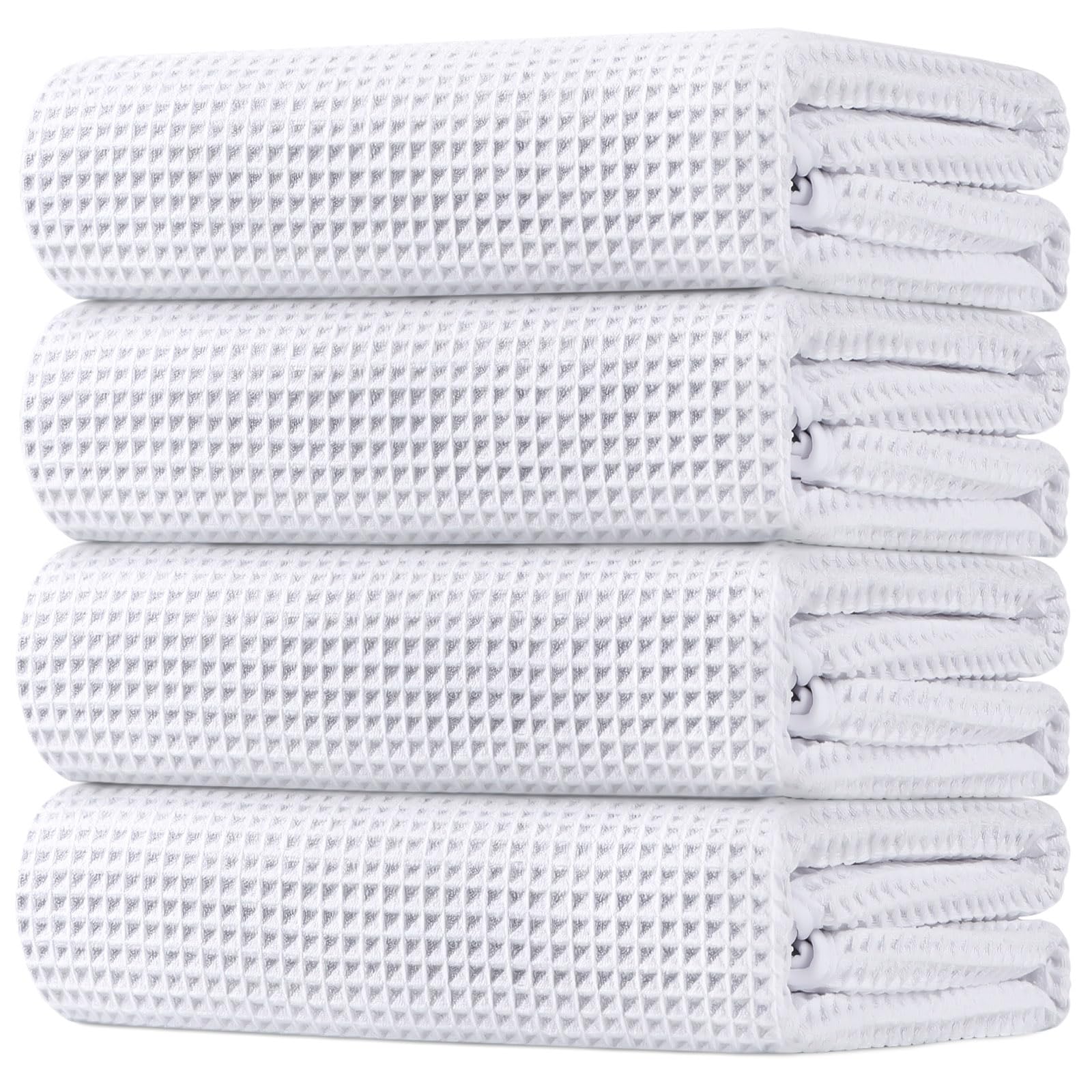 HOMEXCEL Grey Bath Towels 2 Pack, Microfiber Bathroom Towel, Super Soft Highly Absorbent Bath Towel Set, Quick Drying Towels for Sport, Yoga, SPA, Fitness