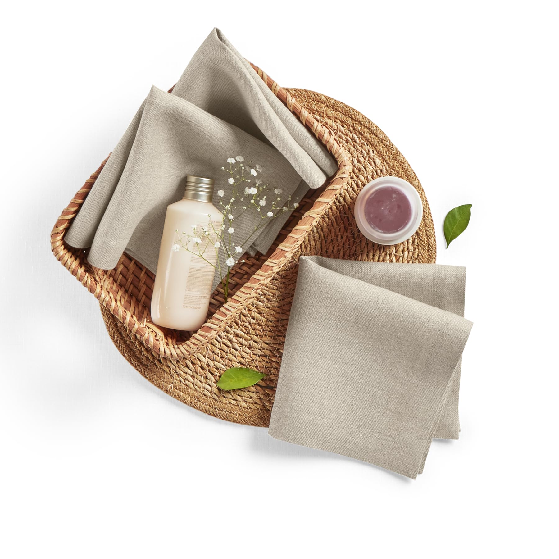 Solino Home Linen Bath Towel 30 x 54 Inch - 100% Pure Linen Natural Bath Towel - Quick Dry & Machine Washable and Handcrafted from European Flax