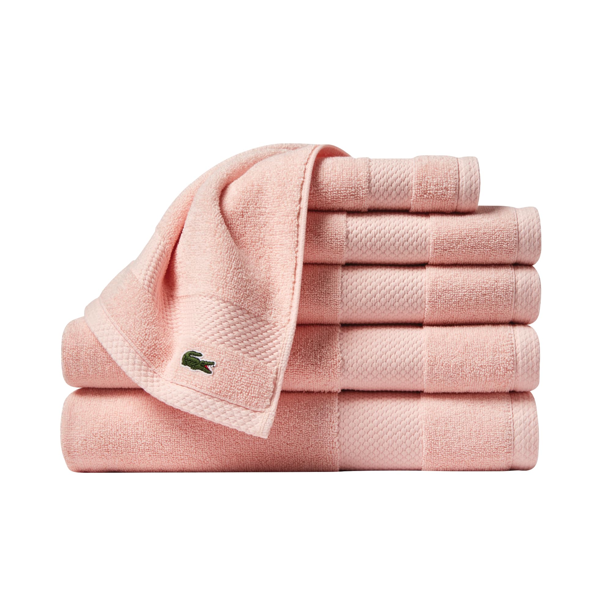 Lacoste Heritage 100% Supima Cotton Bath Towel, Aloe, 30" x 54" – Highly Absorbent & Quick Drying, Premium Super Soft Bath Towel, Bathroom Essential, Gift for All Occasions, Machine Washable
