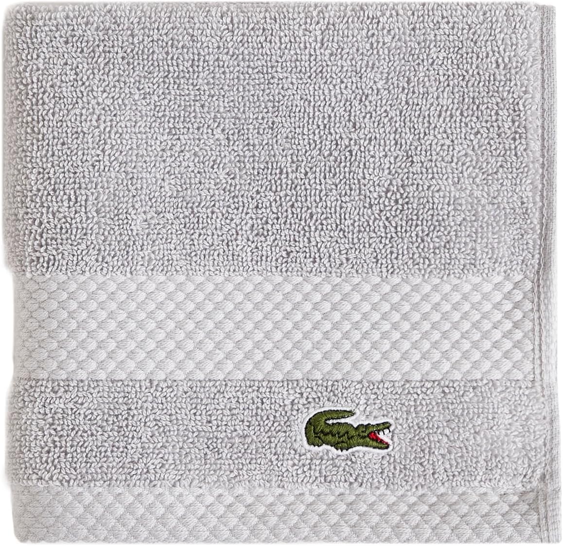 Lacoste Heritage 100% Supima Cotton Bath Towel, Aloe, 30" x 54" – Highly Absorbent & Quick Drying, Premium Super Soft Bath Towel, Bathroom Essential, Gift for All Occasions, Machine Washable