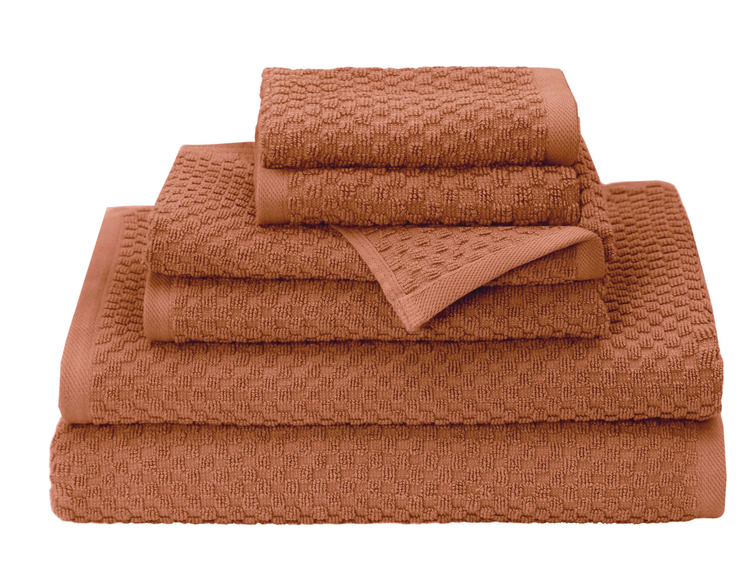 Set of 4 Linen Waffle Weave Bath Towels, 100% Ringspun Cotton 30"×56" Quick Dry Towels
