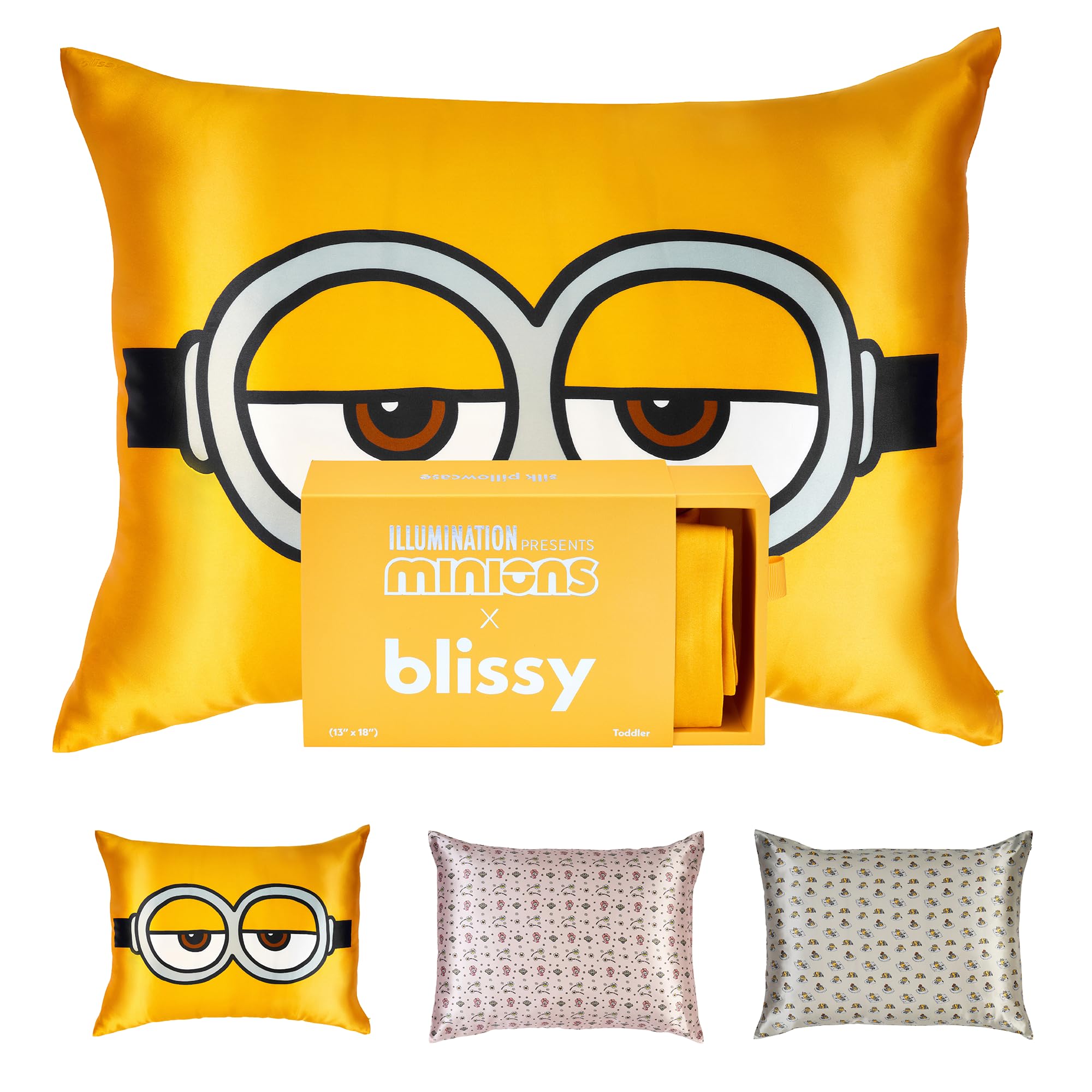 Blissy Silk Pillowcase - 100% Pure Mulberry Silk - 22 Momme 6A High-Grade Fibers - Silk Pillow Cover for Hair & Skin - Regular, Queen & King (Silver, Standard)