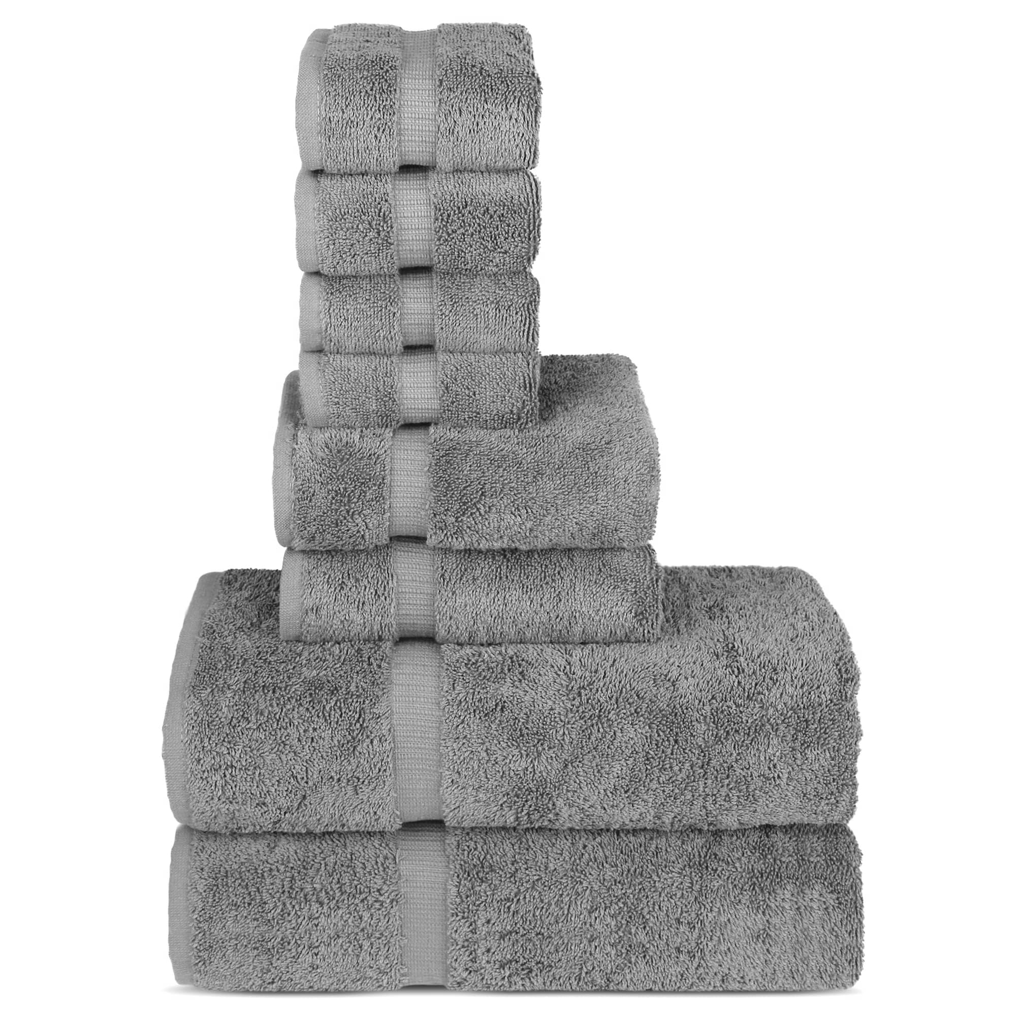 Chakir Turkish Linens 4 Piece Extra Large Bath Towels, 100% Cotton Luxury Turkish Towels for Bathroom, Soft Absorbent Bath Towels, 30 x 60 Inches, Wedgewood