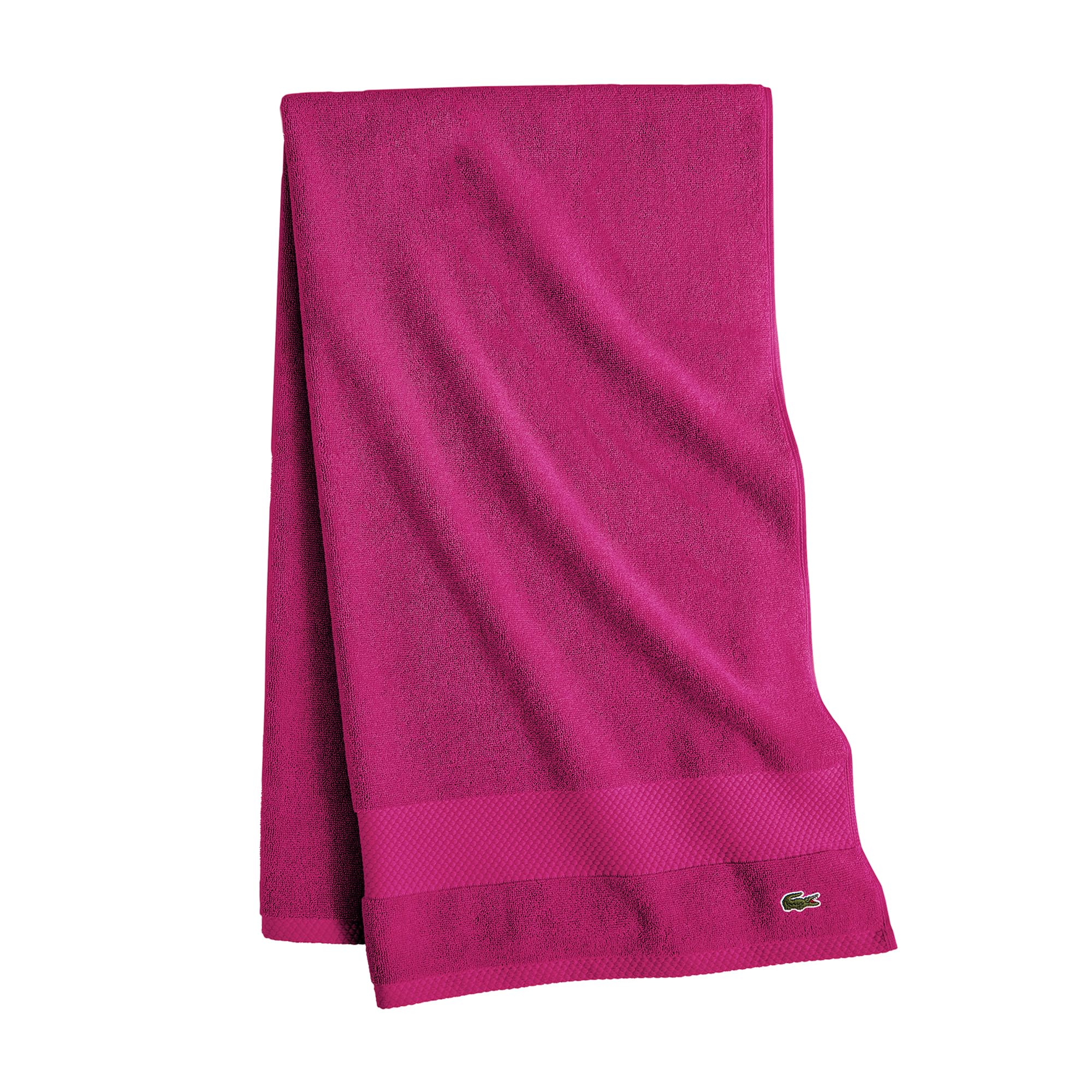 Lacoste Heritage 100% Supima Cotton Bath Towel, Aloe, 30" x 54" – Highly Absorbent & Quick Drying, Premium Super Soft Bath Towel, Bathroom Essential, Gift for All Occasions, Machine Washable
