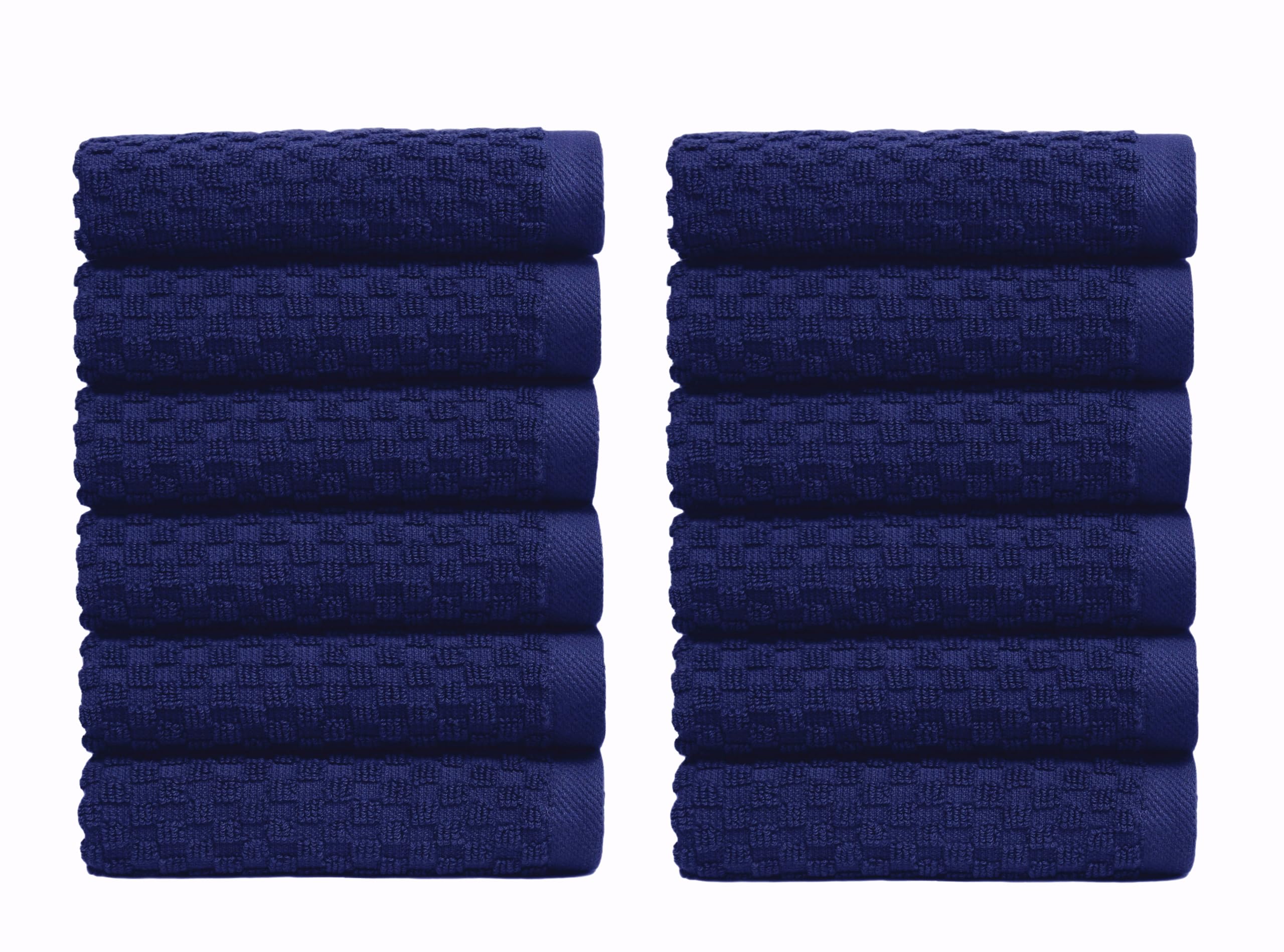 Set of 4 Linen Waffle Weave Bath Towels, 100% Ringspun Cotton 30"×56" Quick Dry Towels
