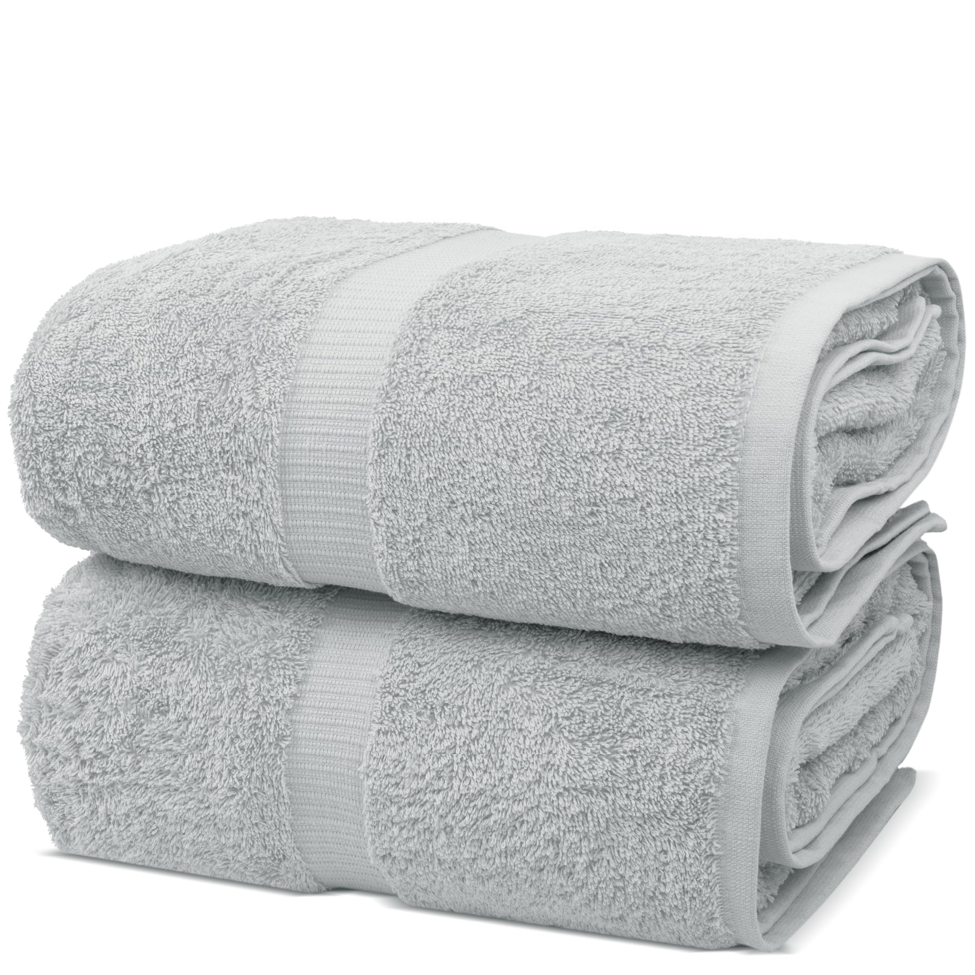 Chakir Turkish Linens 4 Piece Extra Large Bath Towels, 100% Cotton Luxury Turkish Towels for Bathroom, Soft Absorbent Bath Towels, 30 x 60 Inches, Wedgewood