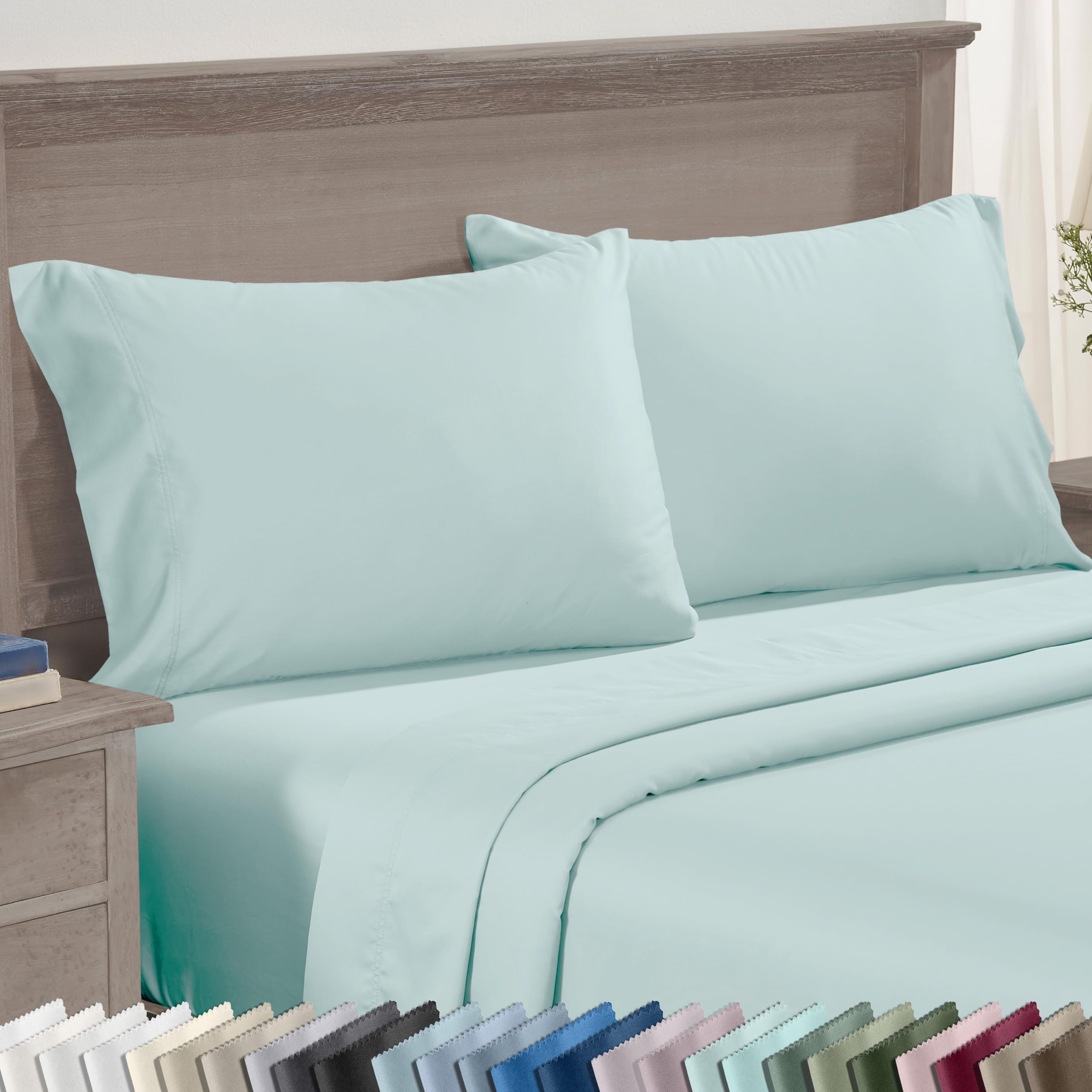 Set of 2 King Size White 600 Thread Count 100% Cotton Pillowcases