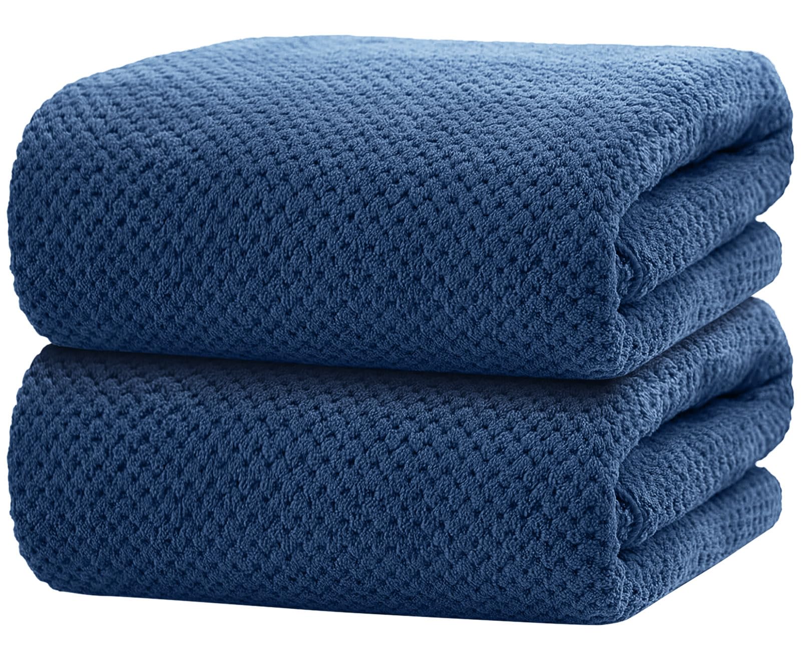 HOMEXCEL Grey Bath Towels 2 Pack, Microfiber Bathroom Towel, Super Soft Highly Absorbent Bath Towel Set, Quick Drying Towels for Sport, Yoga, SPA, Fitness