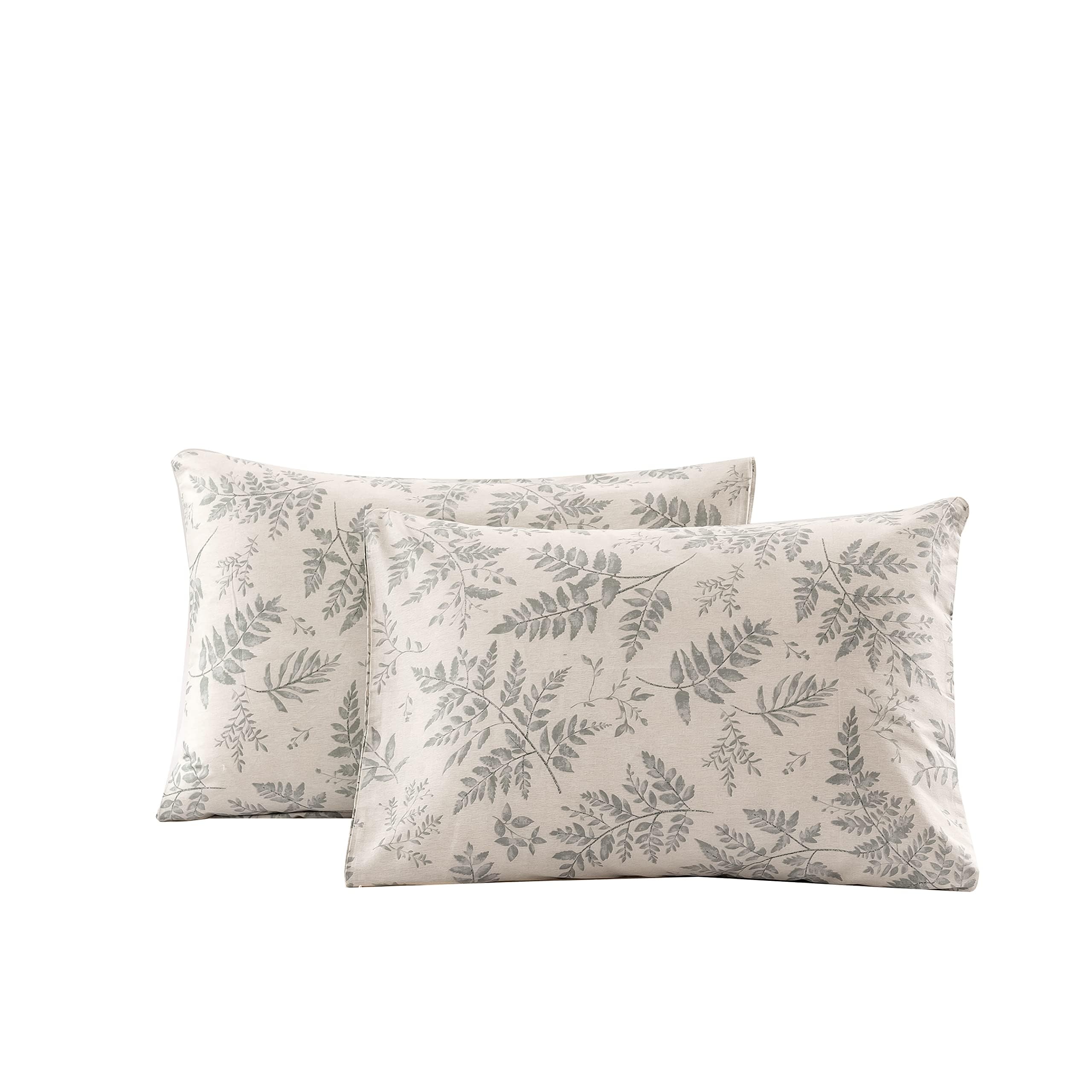 ECOCOTT 100% Cotton Pillowcases Standard Size, Floral Print Pattern Pillow Cover 4 Pack, Super Soft Envelope Closure Standard Pillow Case Set (Standard, 20"x26")