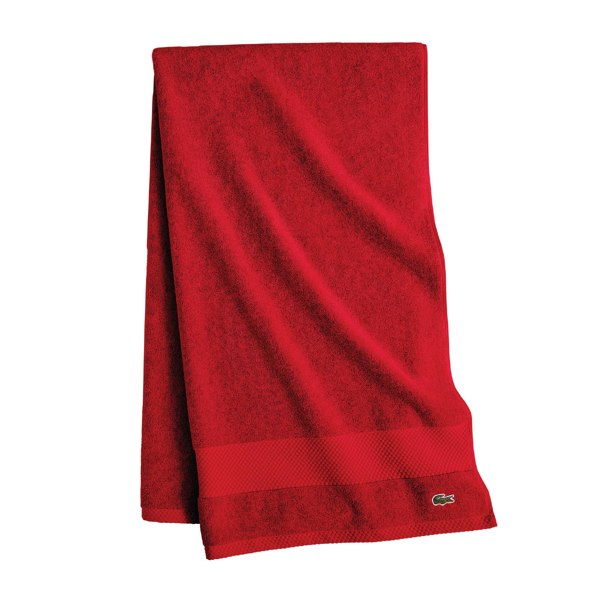 Lacoste Heritage 100% Supima Cotton Bath Towel, Aloe, 30" x 54" – Highly Absorbent & Quick Drying, Premium Super Soft Bath Towel, Bathroom Essential, Gift for All Occasions, Machine Washable