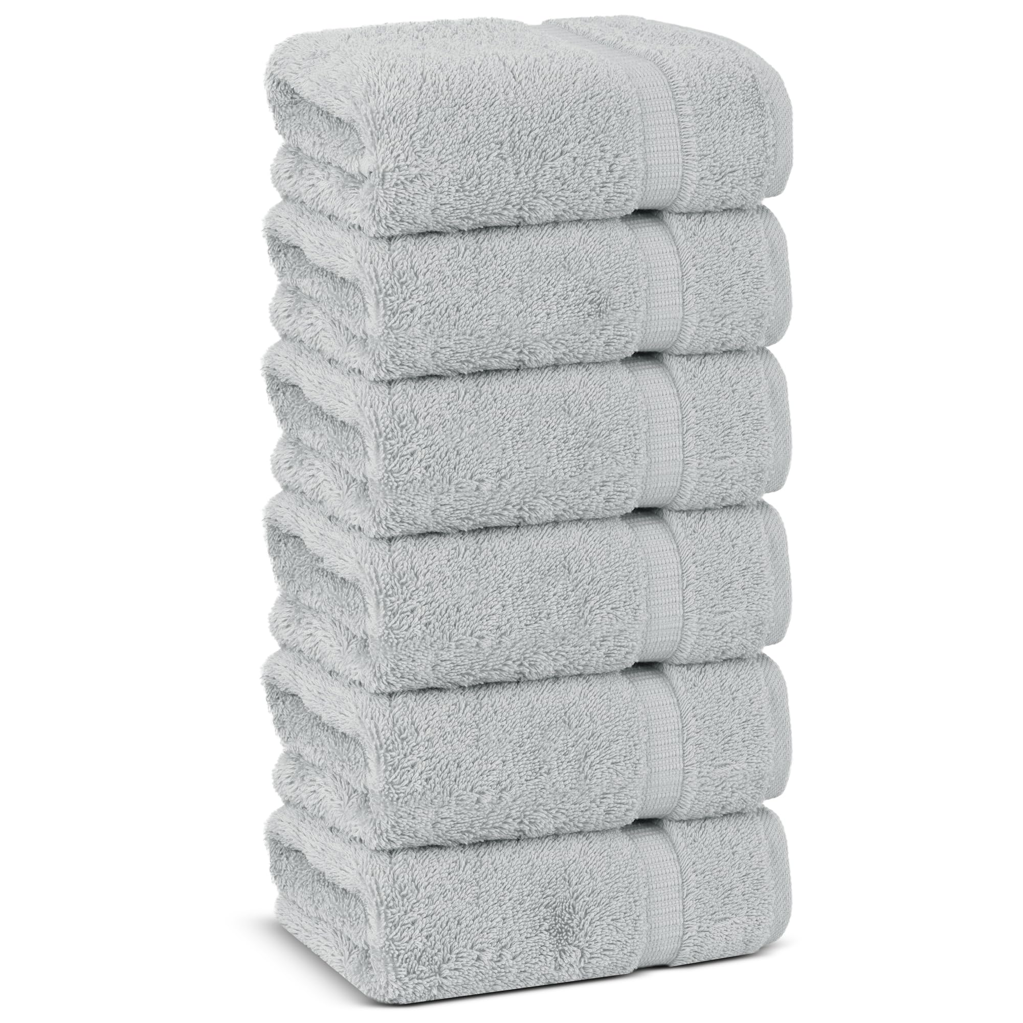 Chakir Turkish Linens 4 Piece Extra Large Bath Towels, 100% Cotton Luxury Turkish Towels for Bathroom, Soft Absorbent Bath Towels, 30 x 60 Inches, Wedgewood