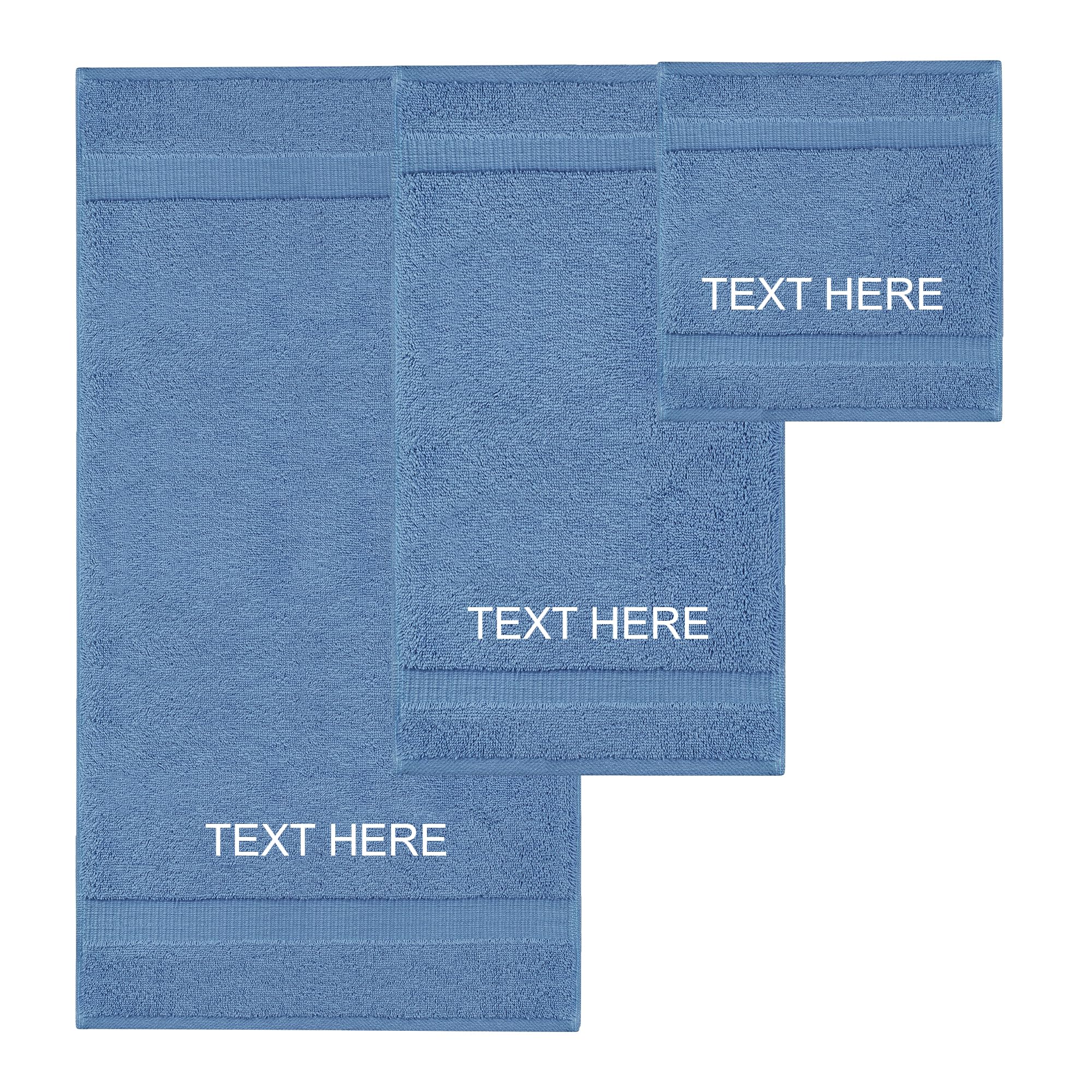 Chakir Turkish Linens 4 Piece Extra Large Bath Towels, 100% Cotton Luxury Turkish Towels for Bathroom, Soft Absorbent Bath Towels, 30 x 60 Inches, Wedgewood