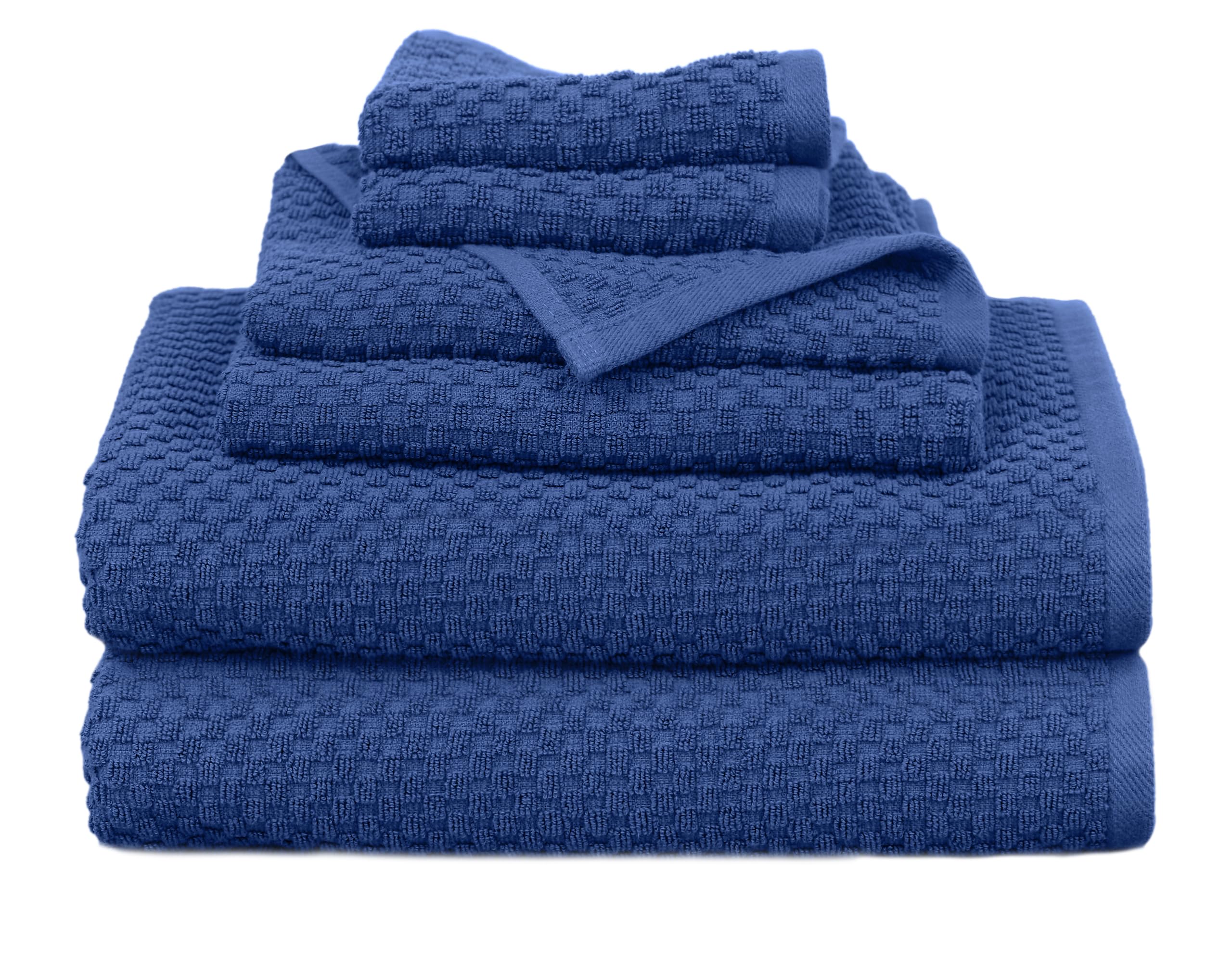 Set of 4 Linen Waffle Weave Bath Towels, 100% Ringspun Cotton 30"×56" Quick Dry Towels