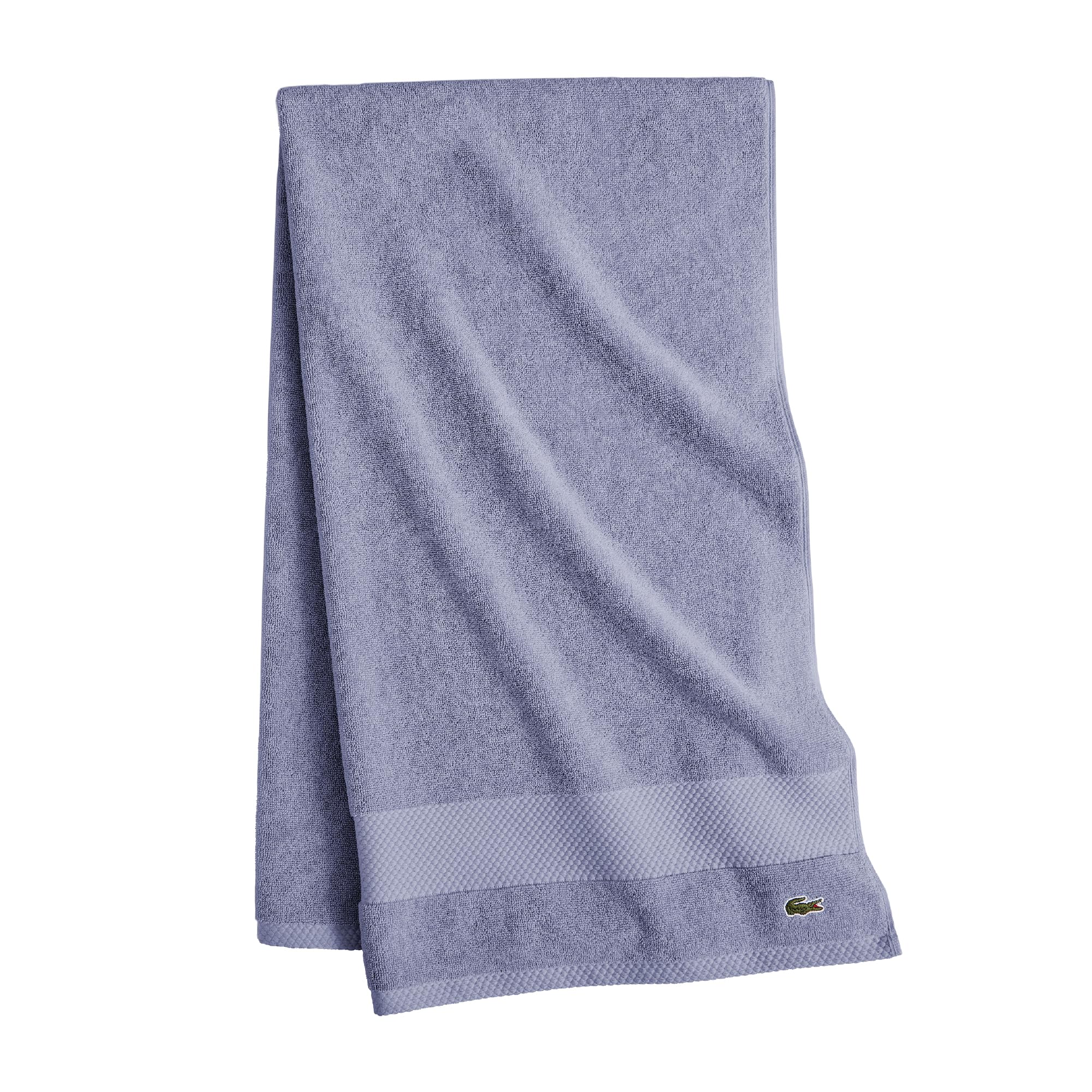 Lacoste Heritage 100% Supima Cotton Bath Towel, Aloe, 30" x 54" – Highly Absorbent & Quick Drying, Premium Super Soft Bath Towel, Bathroom Essential, Gift for All Occasions, Machine Washable