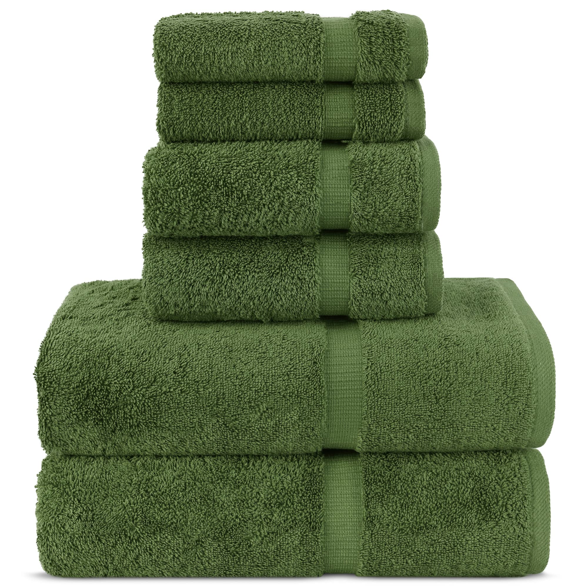 Chakir Turkish Linens 4 Piece Extra Large Bath Towels, 100% Cotton Luxury Turkish Towels for Bathroom, Soft Absorbent Bath Towels, 30 x 60 Inches, Wedgewood