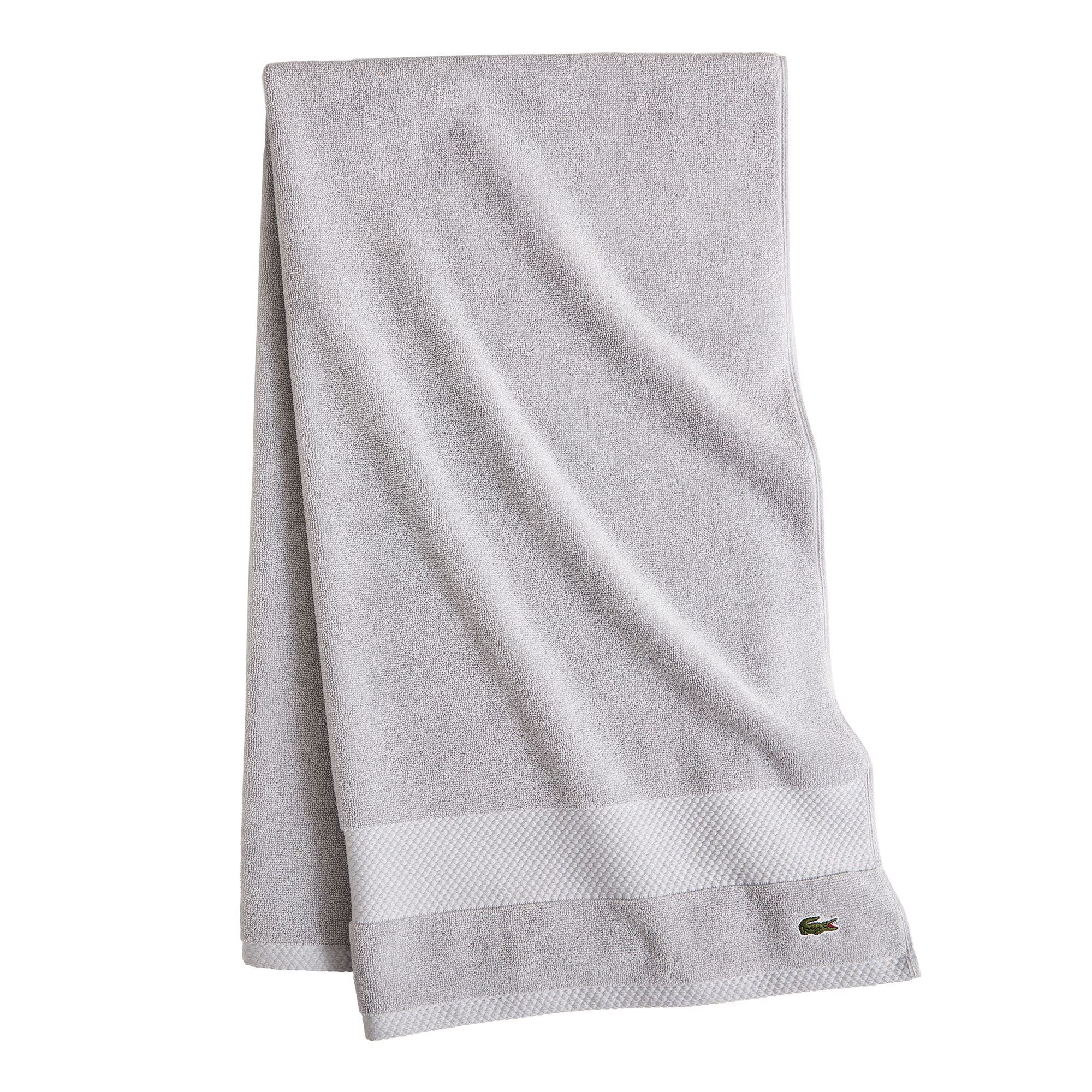 Lacoste Heritage 100% Supima Cotton Bath Towel, Aloe, 30" x 54" – Highly Absorbent & Quick Drying, Premium Super Soft Bath Towel, Bathroom Essential, Gift for All Occasions, Machine Washable