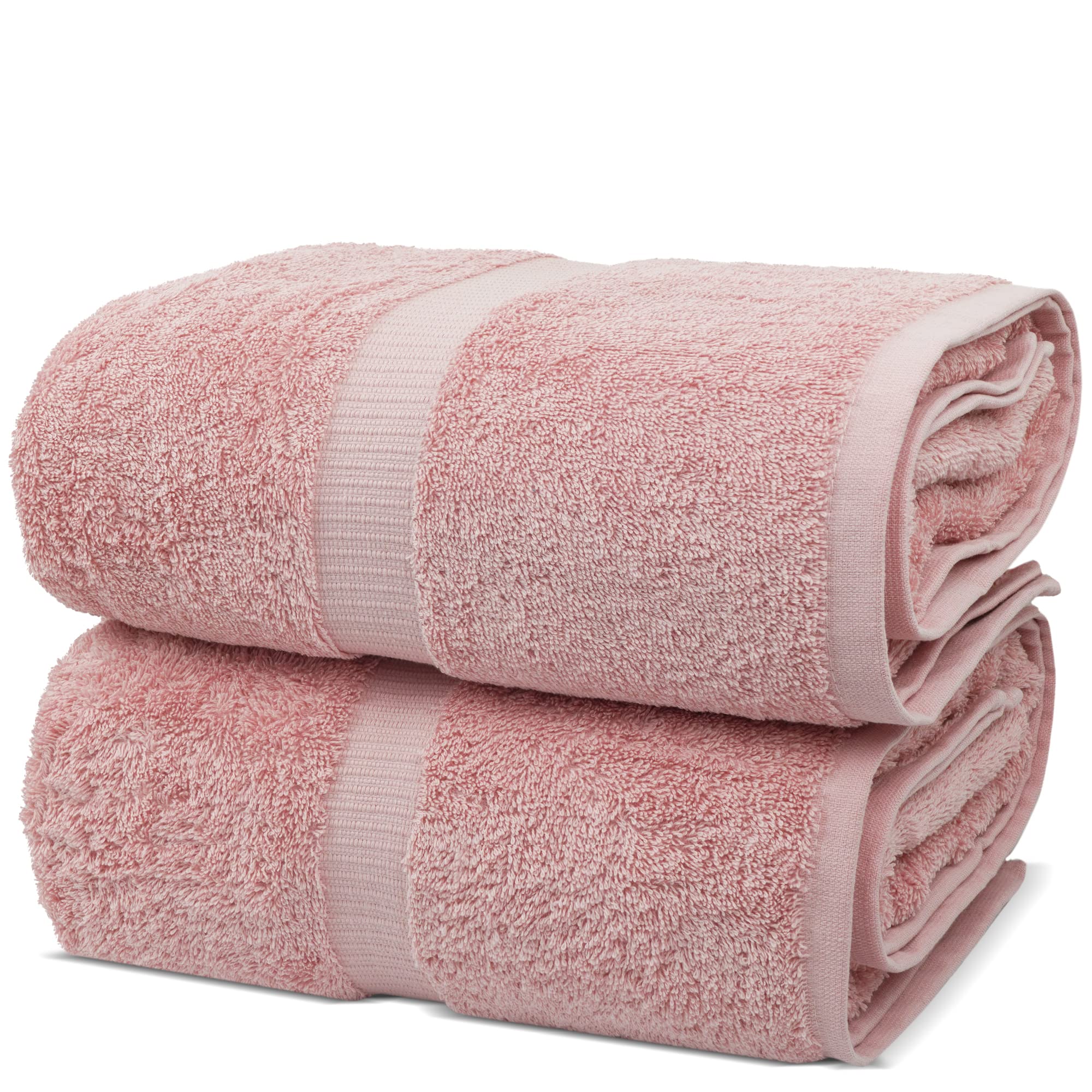 Chakir Turkish Linens 4 Piece Extra Large Bath Towels, 100% Cotton Luxury Turkish Towels for Bathroom, Soft Absorbent Bath Towels, 30 x 60 Inches, Wedgewood