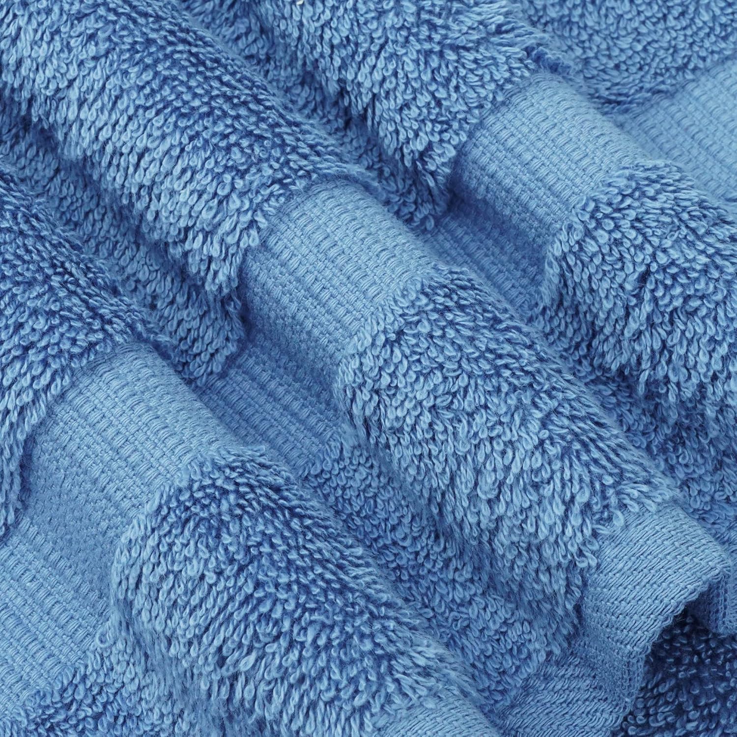 Chakir Turkish Linens 4 Piece Extra Large Bath Towels, 100% Cotton Luxury Turkish Towels for Bathroom, Soft Absorbent Bath Towels, 30 x 60 Inches, Wedgewood