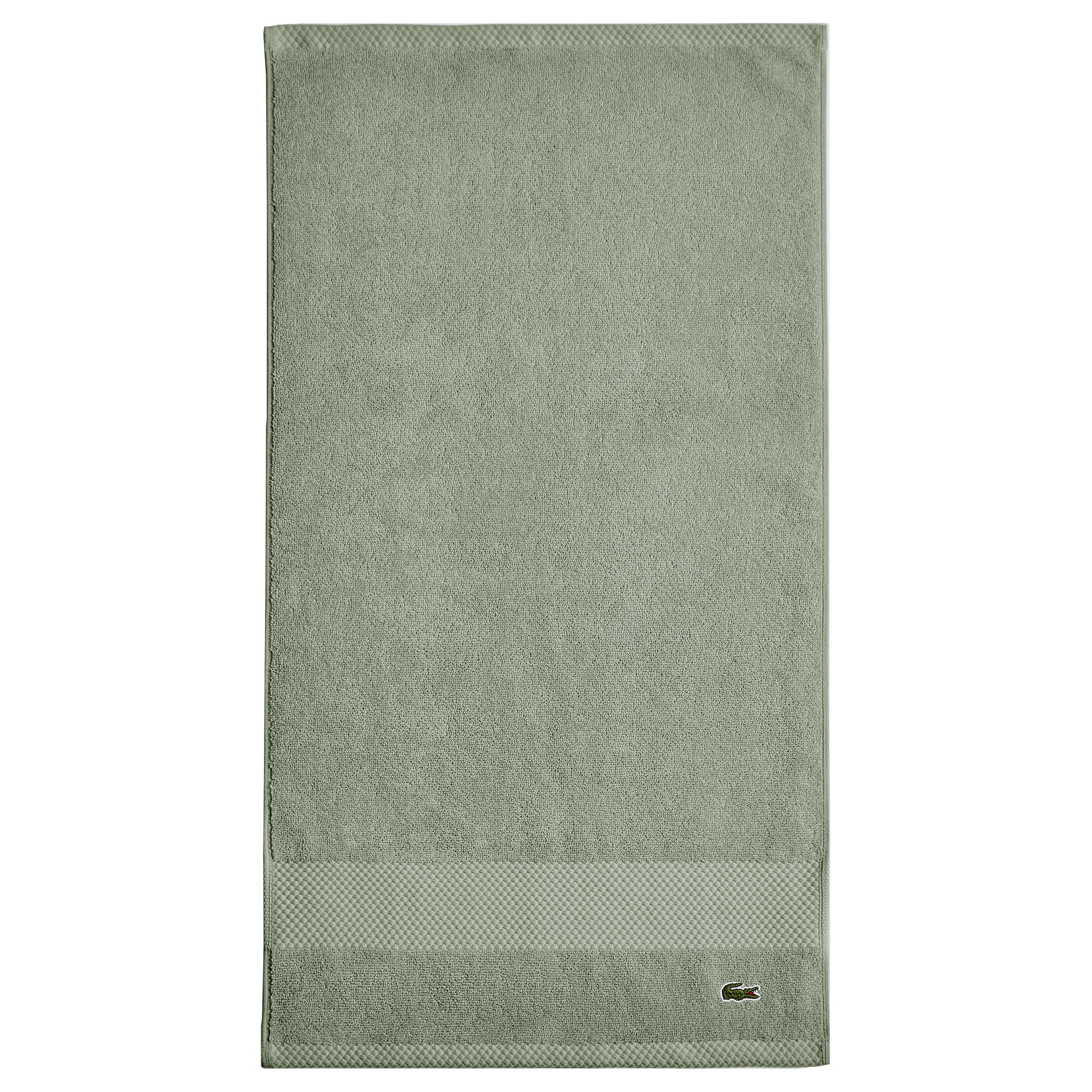 Lacoste Heritage 100% Supima Cotton Bath Towel, Aloe, 30" x 54" – Highly Absorbent & Quick Drying, Premium Super Soft Bath Towel, Bathroom Essential, Gift for All Occasions, Machine Washable